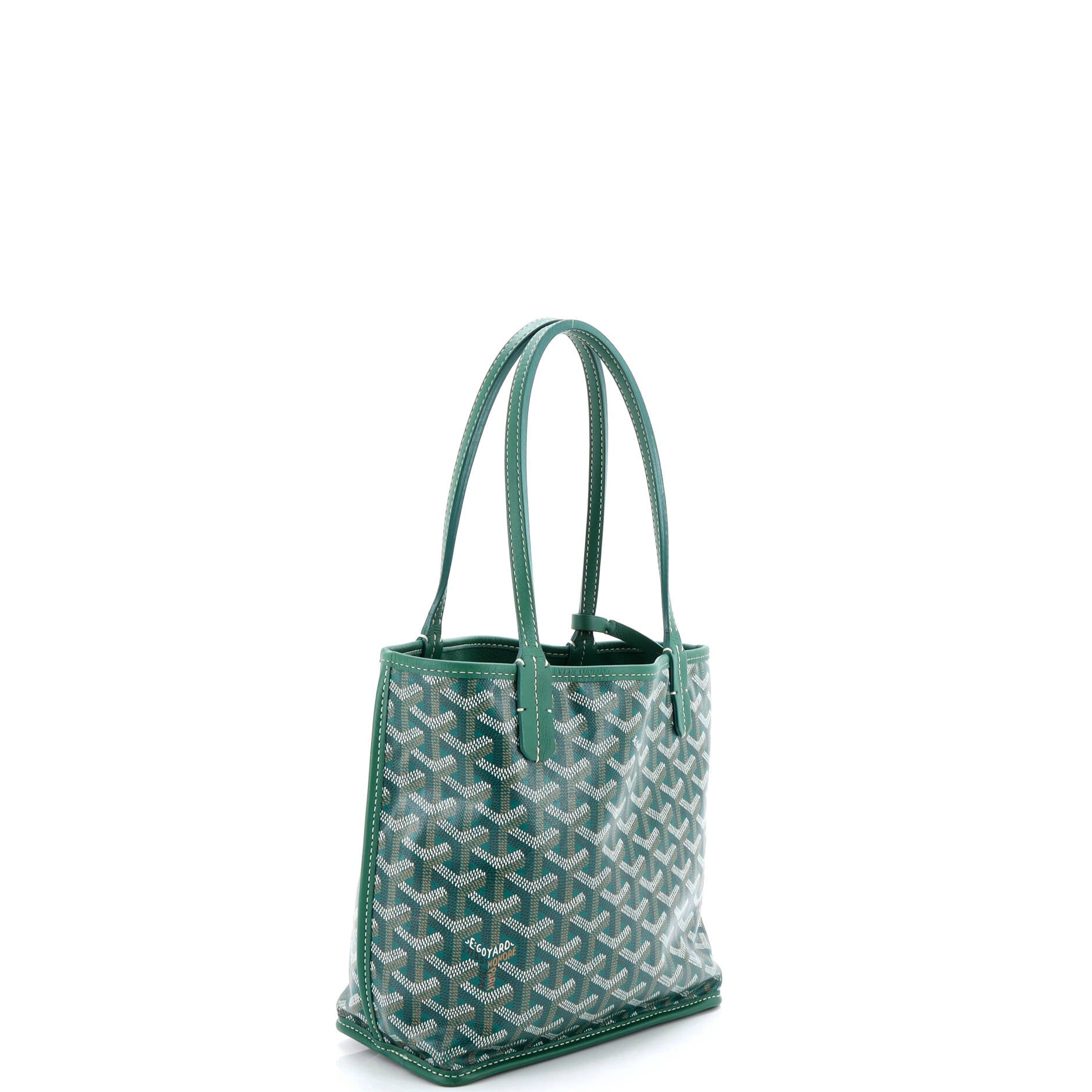 Anjou Reversible Tote Coated Canvas Mini