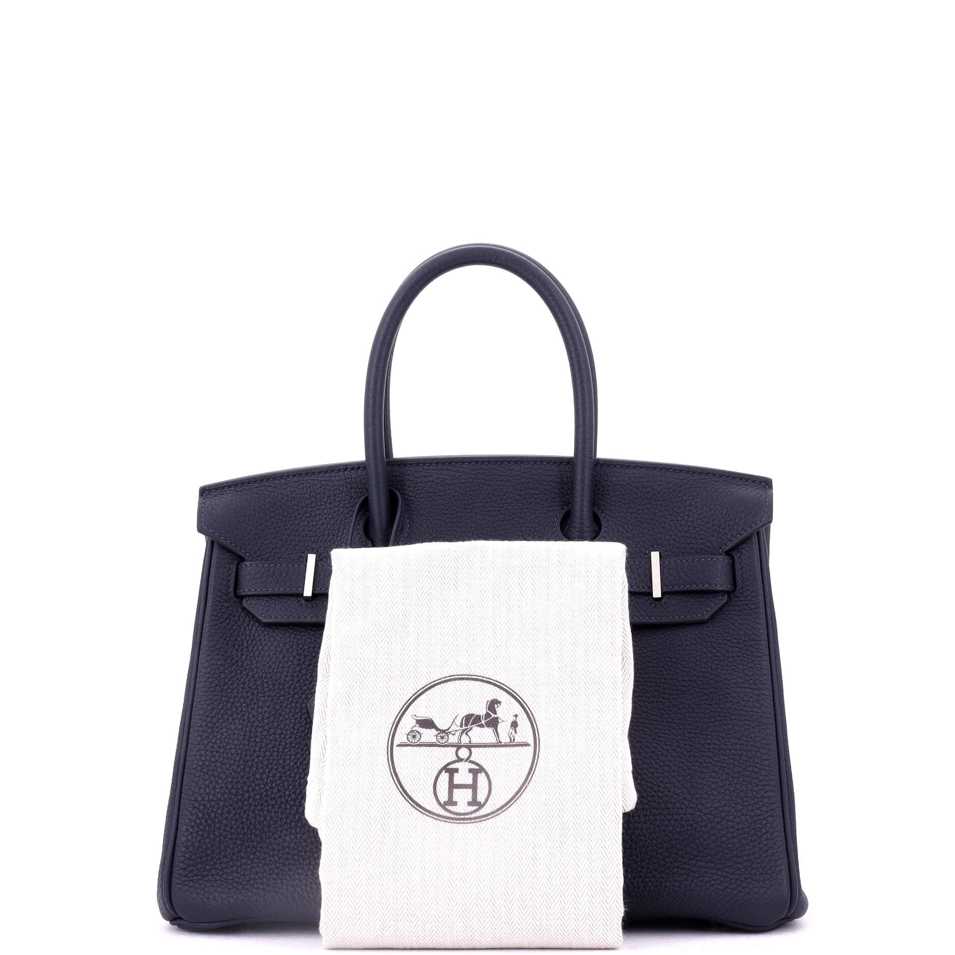 Birkin Handbag Verso Togo with Palladium Hardware 30
