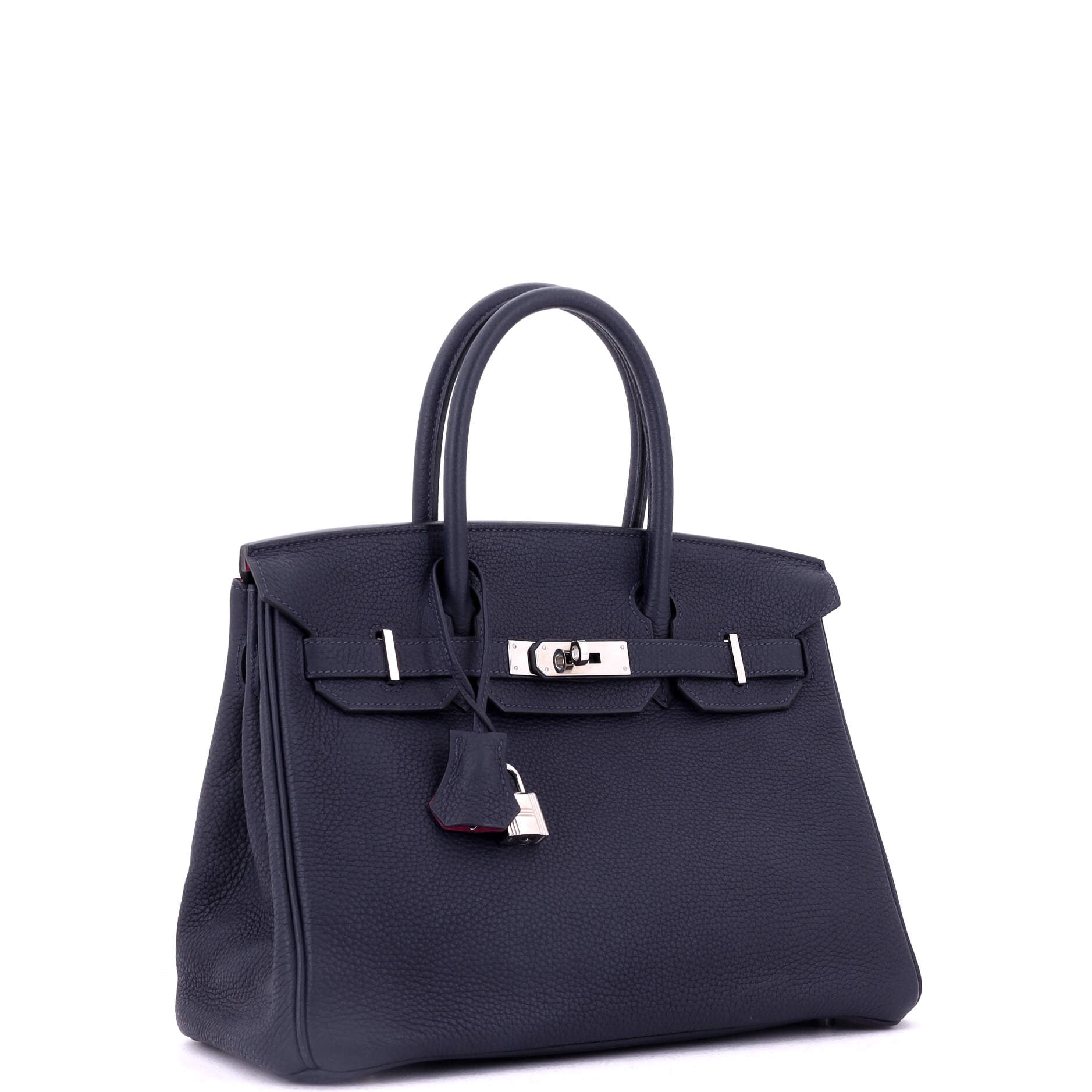 Birkin Handbag Verso Togo with Palladium Hardware 30