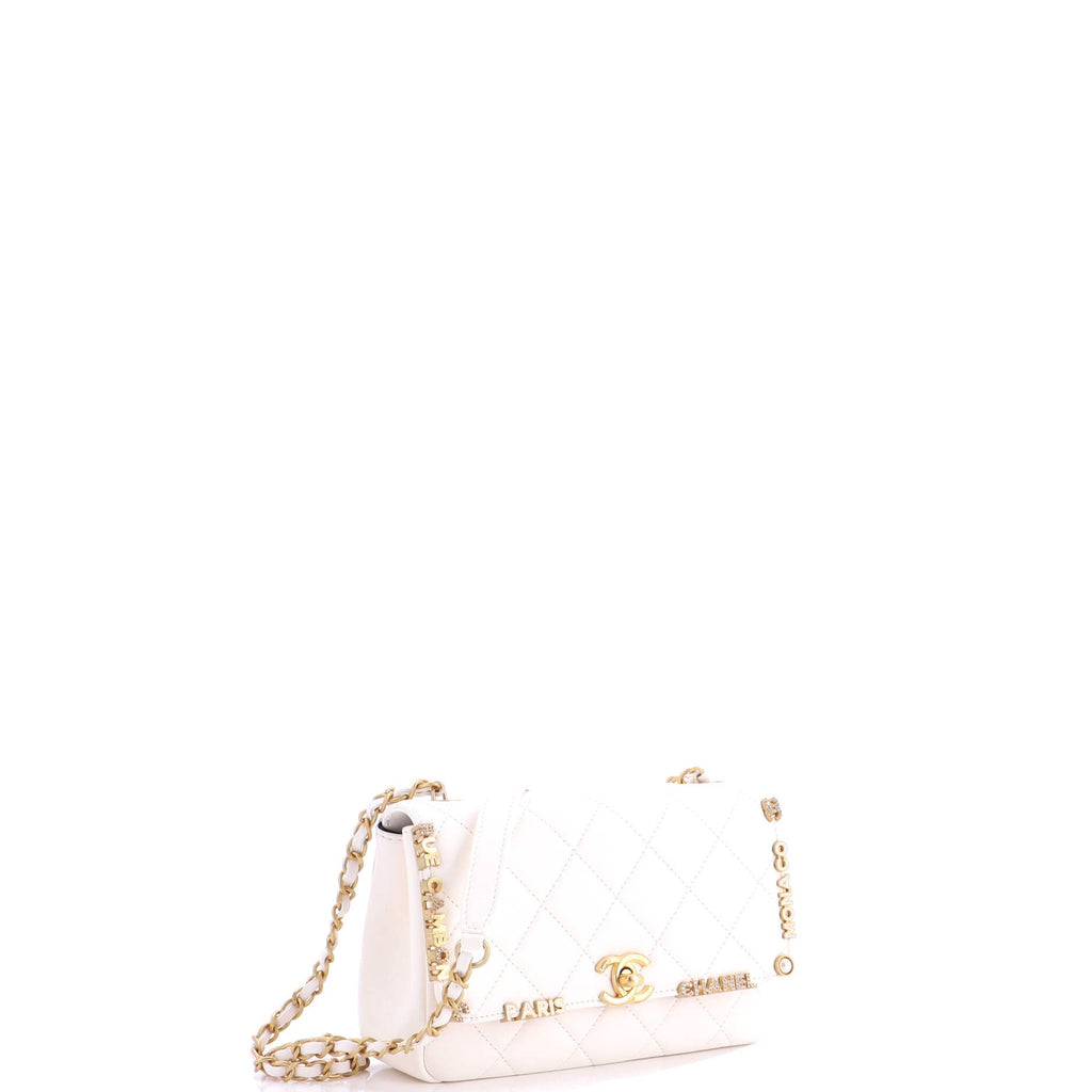 Paris Monaco Flap Bag Quilted Lambskin Mini