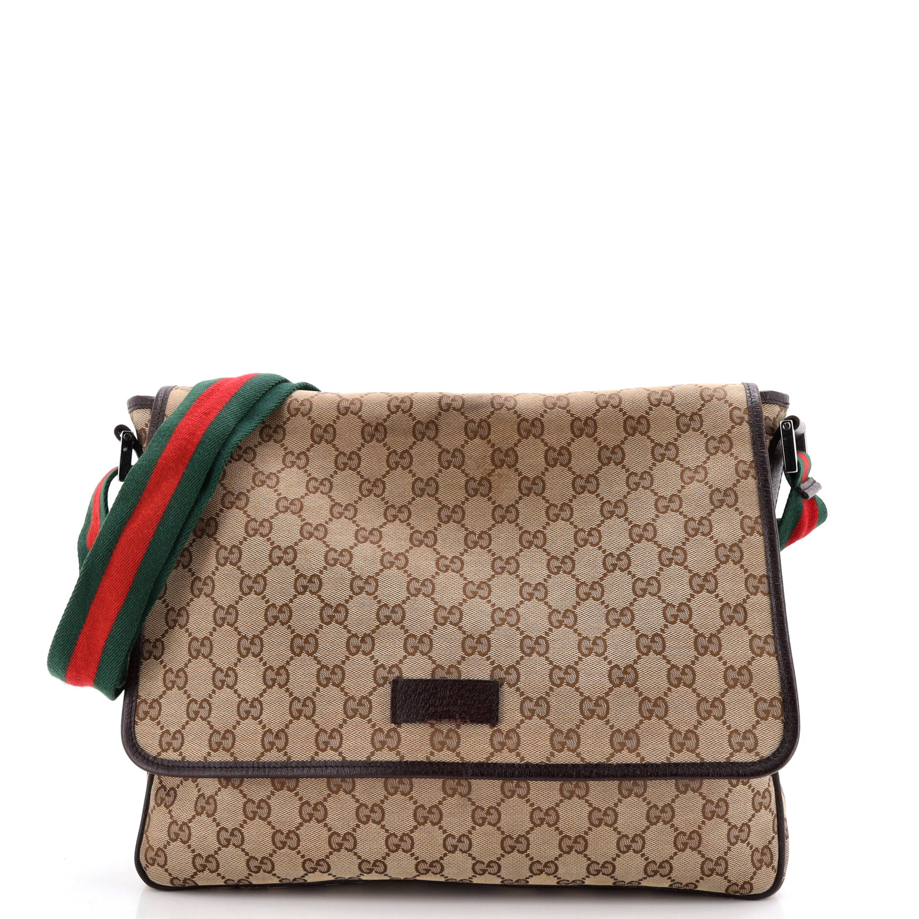Web Strap Flap Messenger GG Canvas Medium