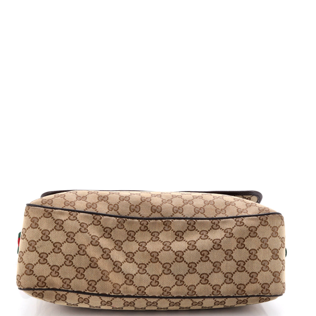 Web Strap Flap Messenger GG Canvas Medium