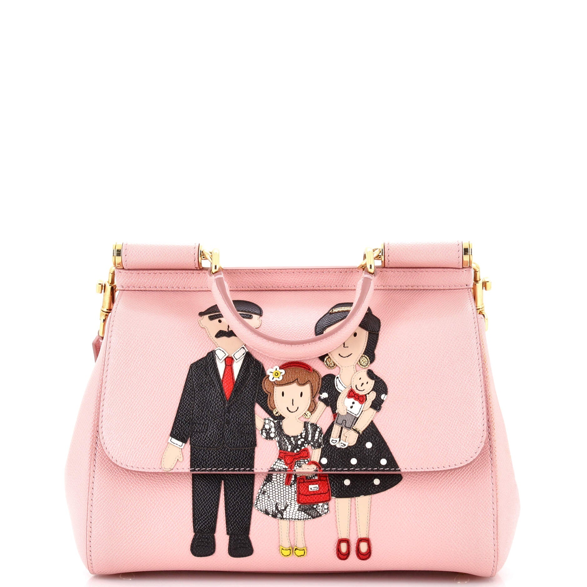 Family Miss Sicily Bag Patchwork Leather Medium