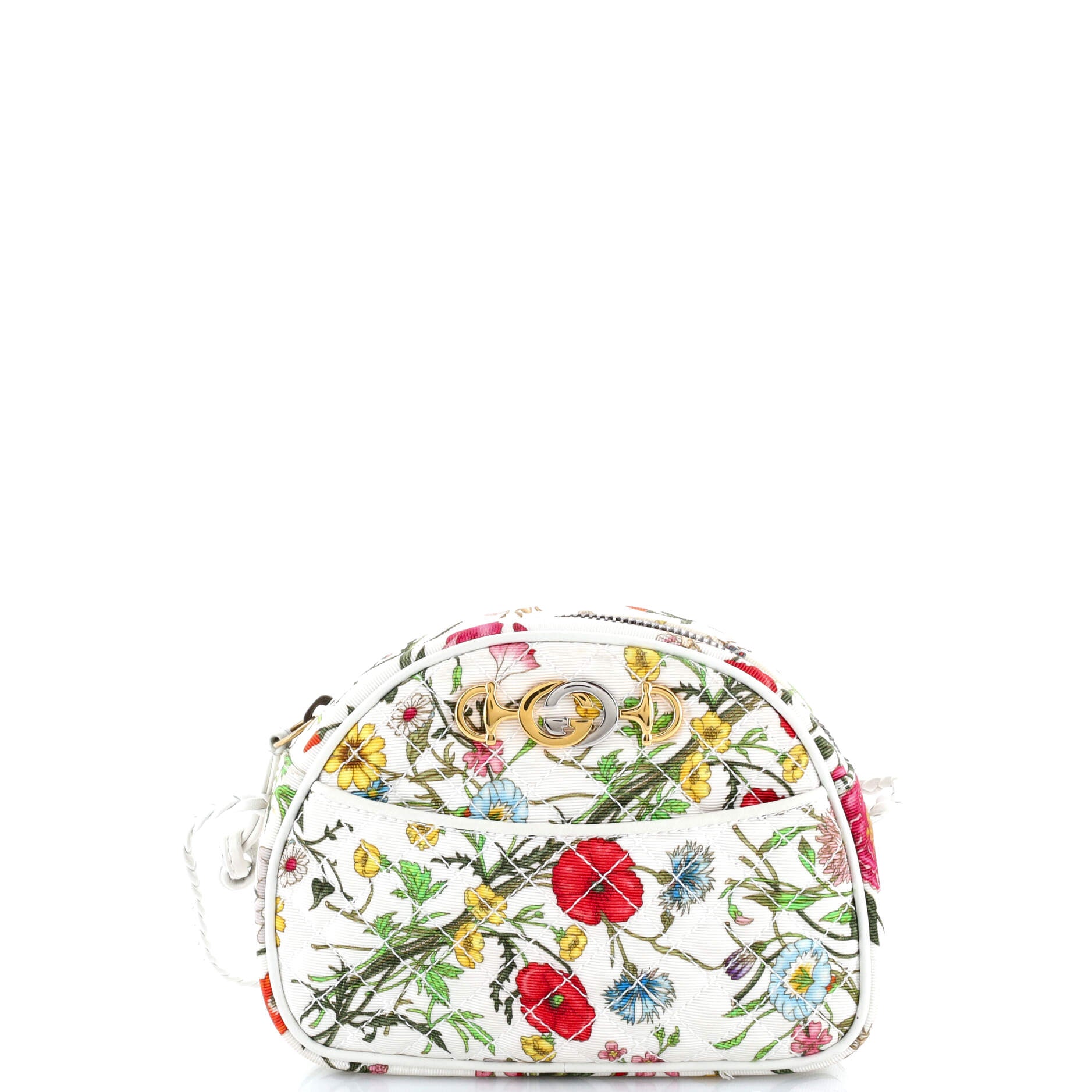 Trapuntata Camera Shoulder Bag Quilted Flora Canvas	 Mini