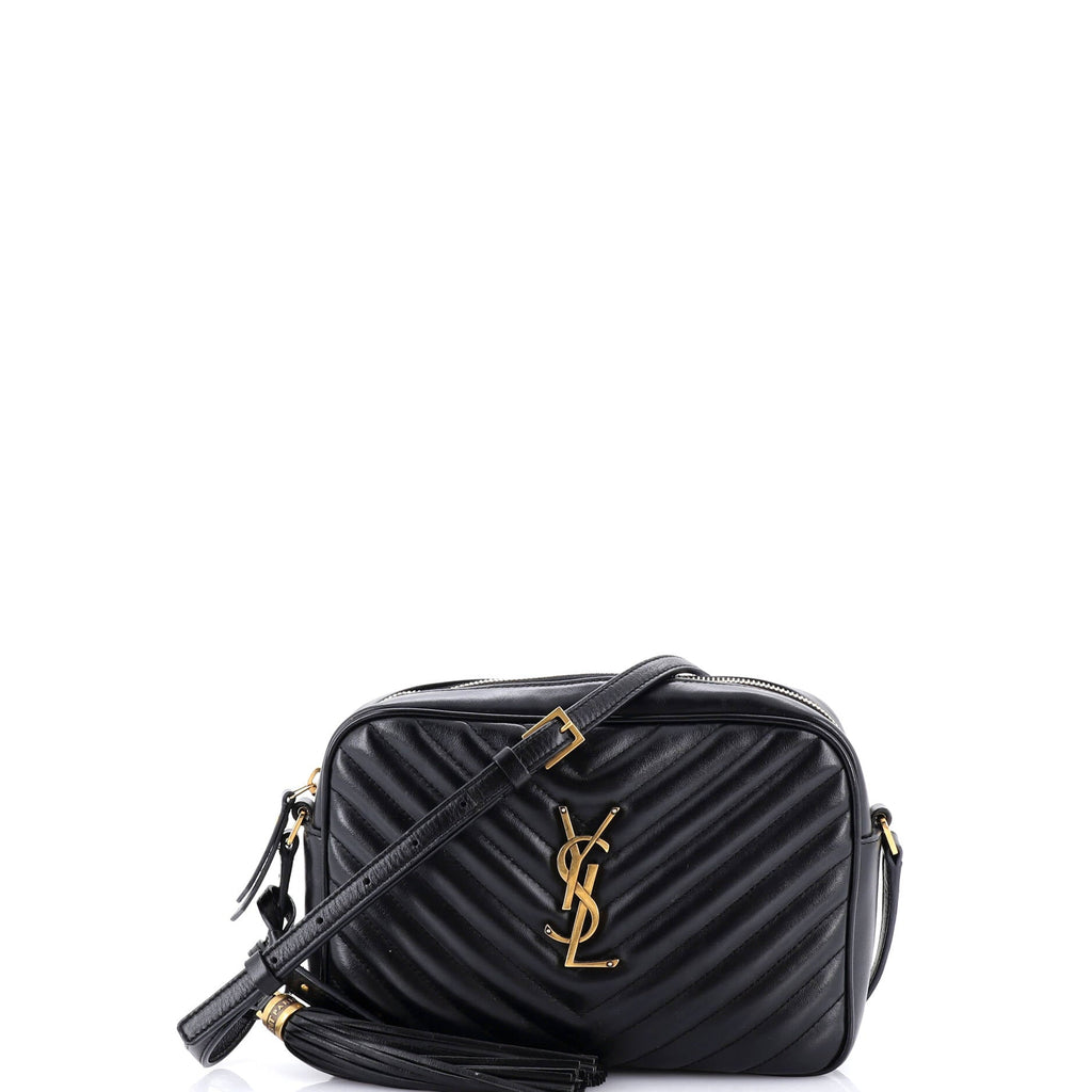 Lou Camera Bag Matelasse Chevron Leather Small
