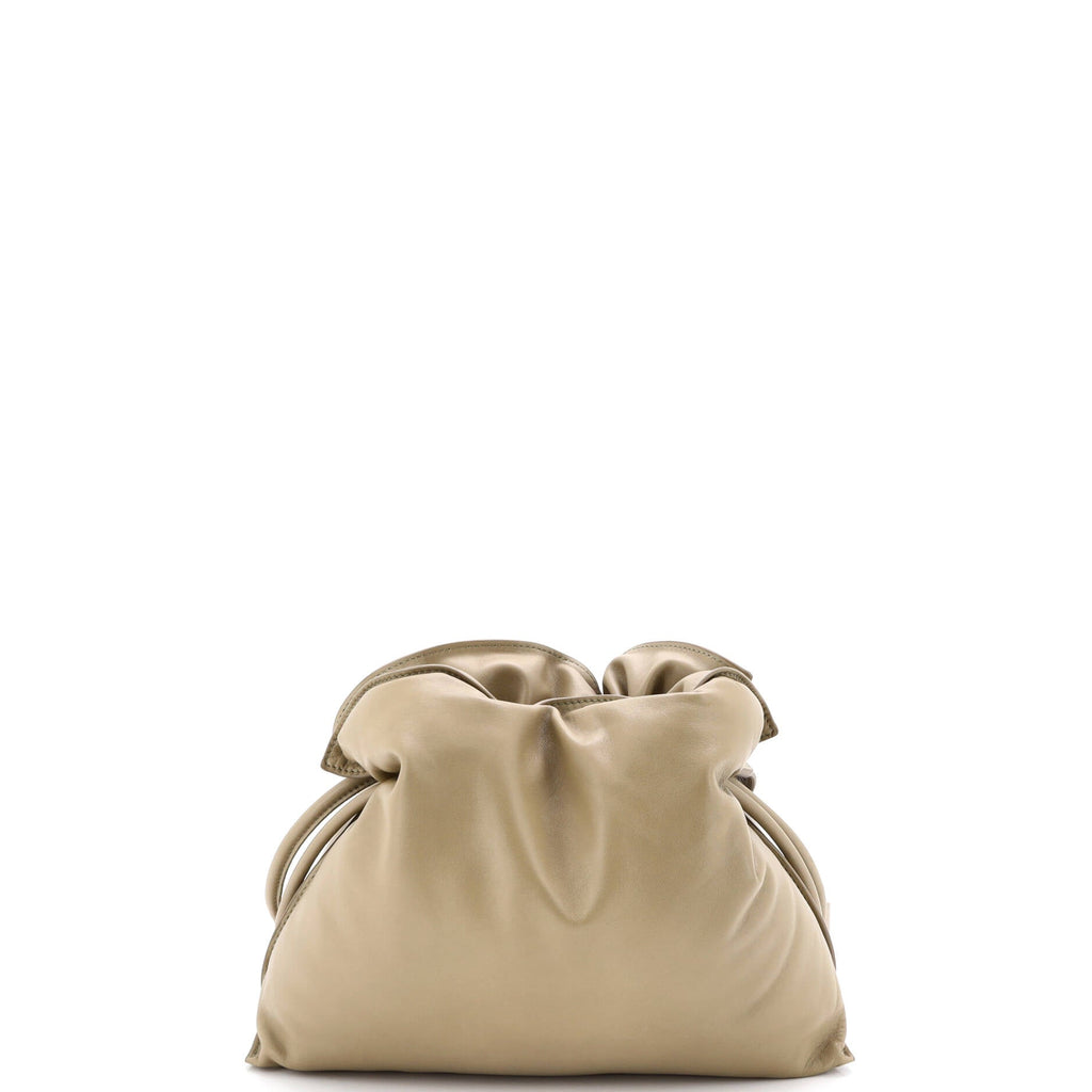 Flamenco Knot Clutch Leather Medium