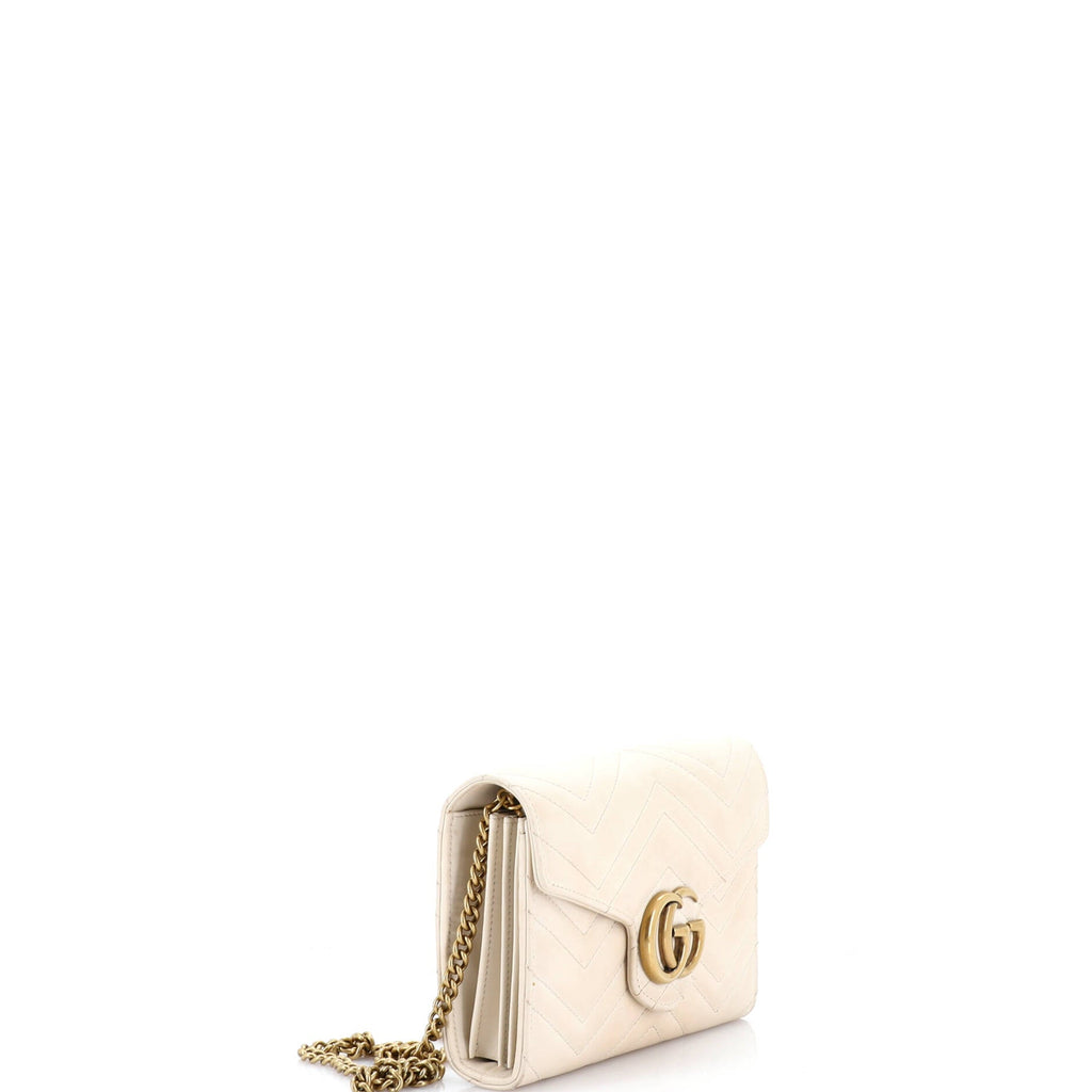 GG Marmont Chain Wallet Matelasse Leather Mini