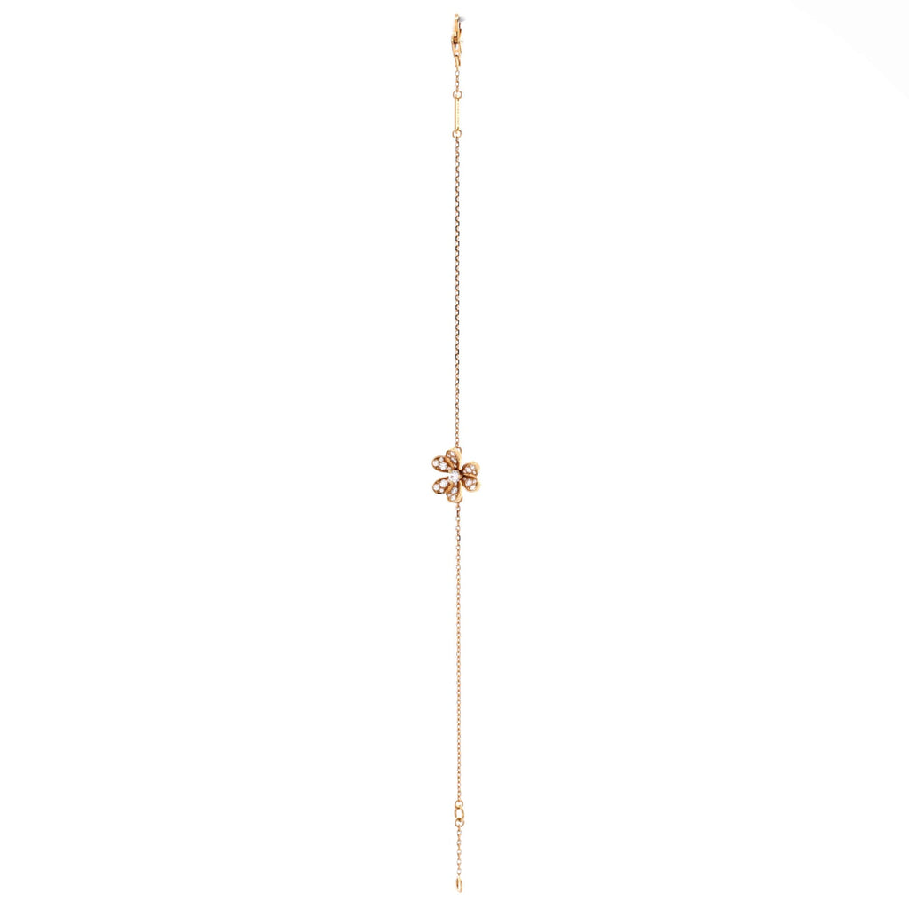 Frivole Bracelet 18K Yellow Gold and Pave Diamonds Mini