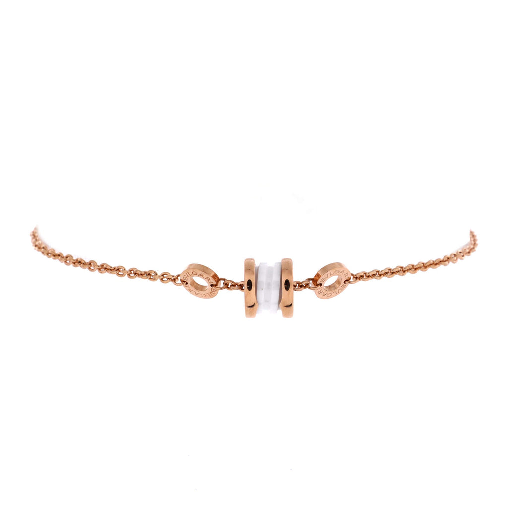 B.Zero1 Soft Bracelet 18K Rose Gold with Ceramic