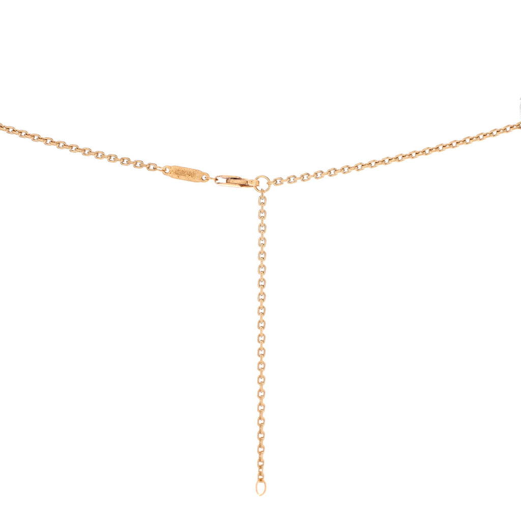 Lock Motif Pendant Necklace 18K Yellow Gold Small