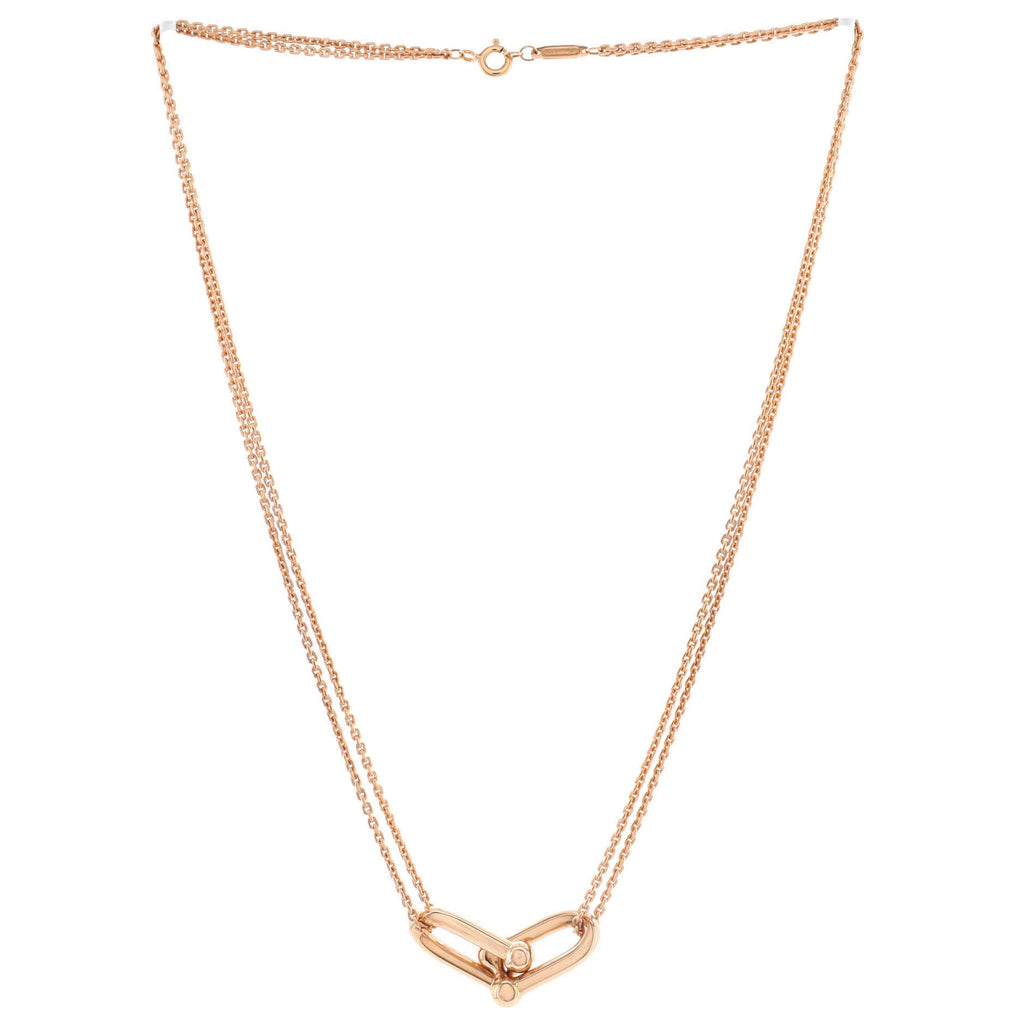 HardWear Double Link Pendant Necklace 18K Rose Gold