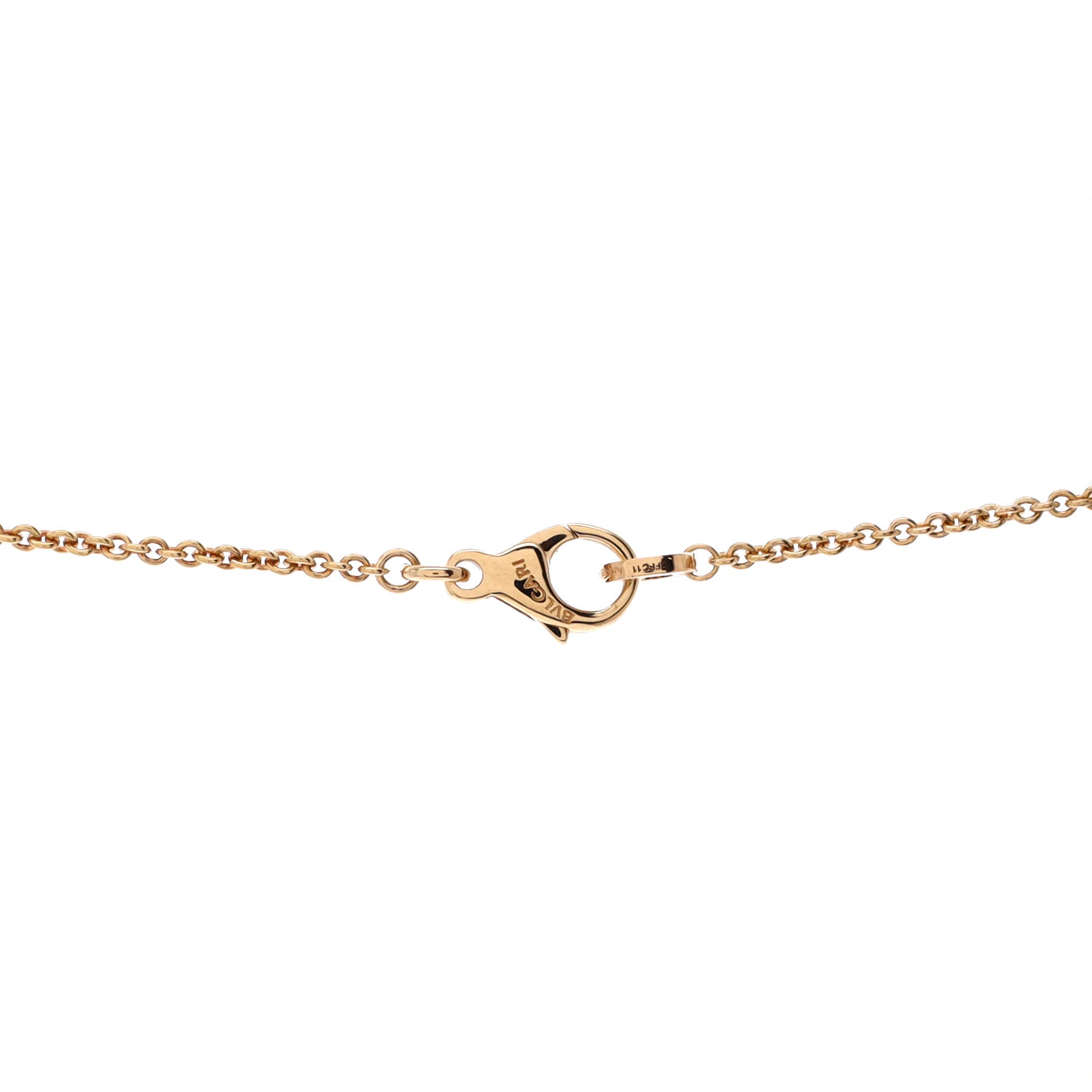 B.Zero1 3 Charm Necklace 18K Yellow Gold