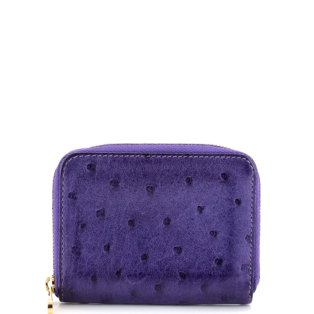 Zippy Coin Purse Ostrich
