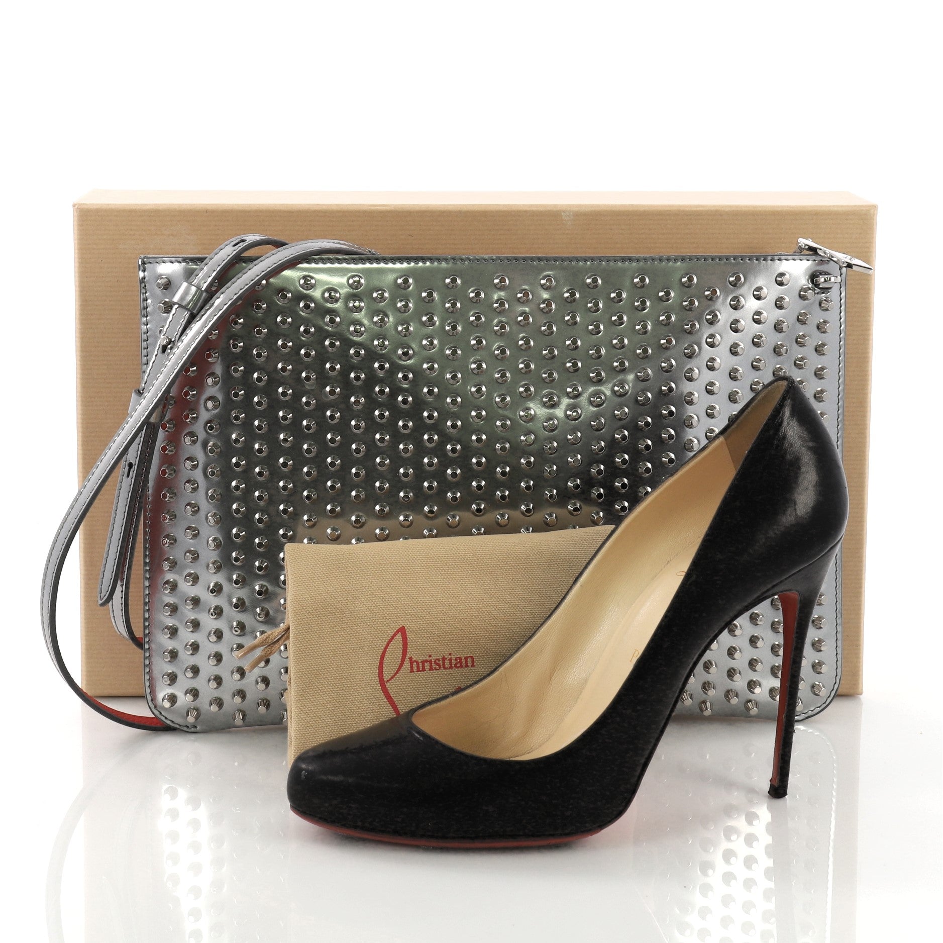 Loubiclutch Spiked Leather