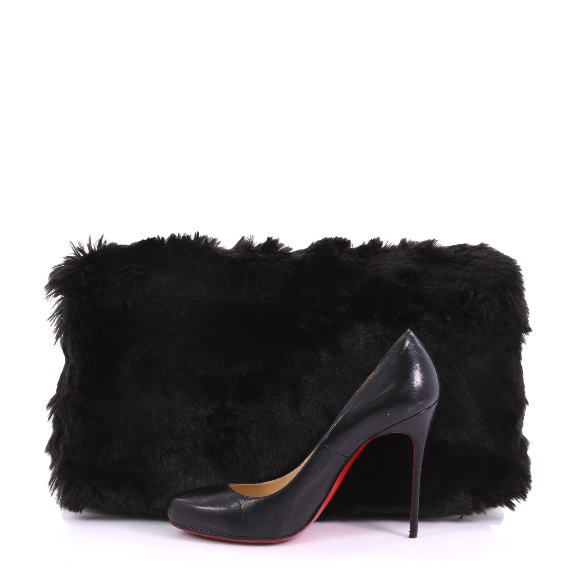 Clutch Faux Fur Oversized