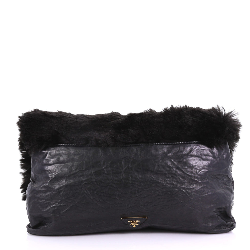 Clutch Faux Fur Oversized