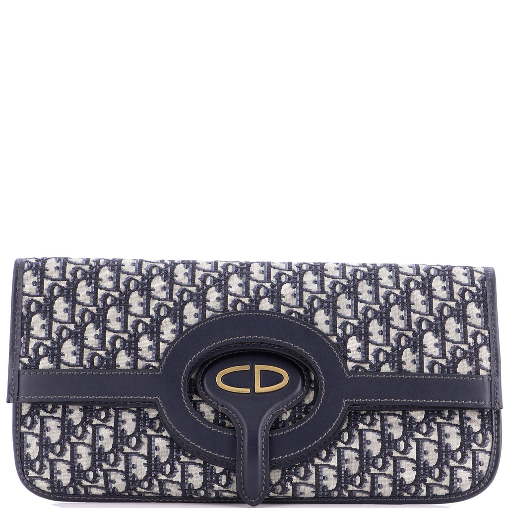 Fold Over Clutch Oblique Canvas