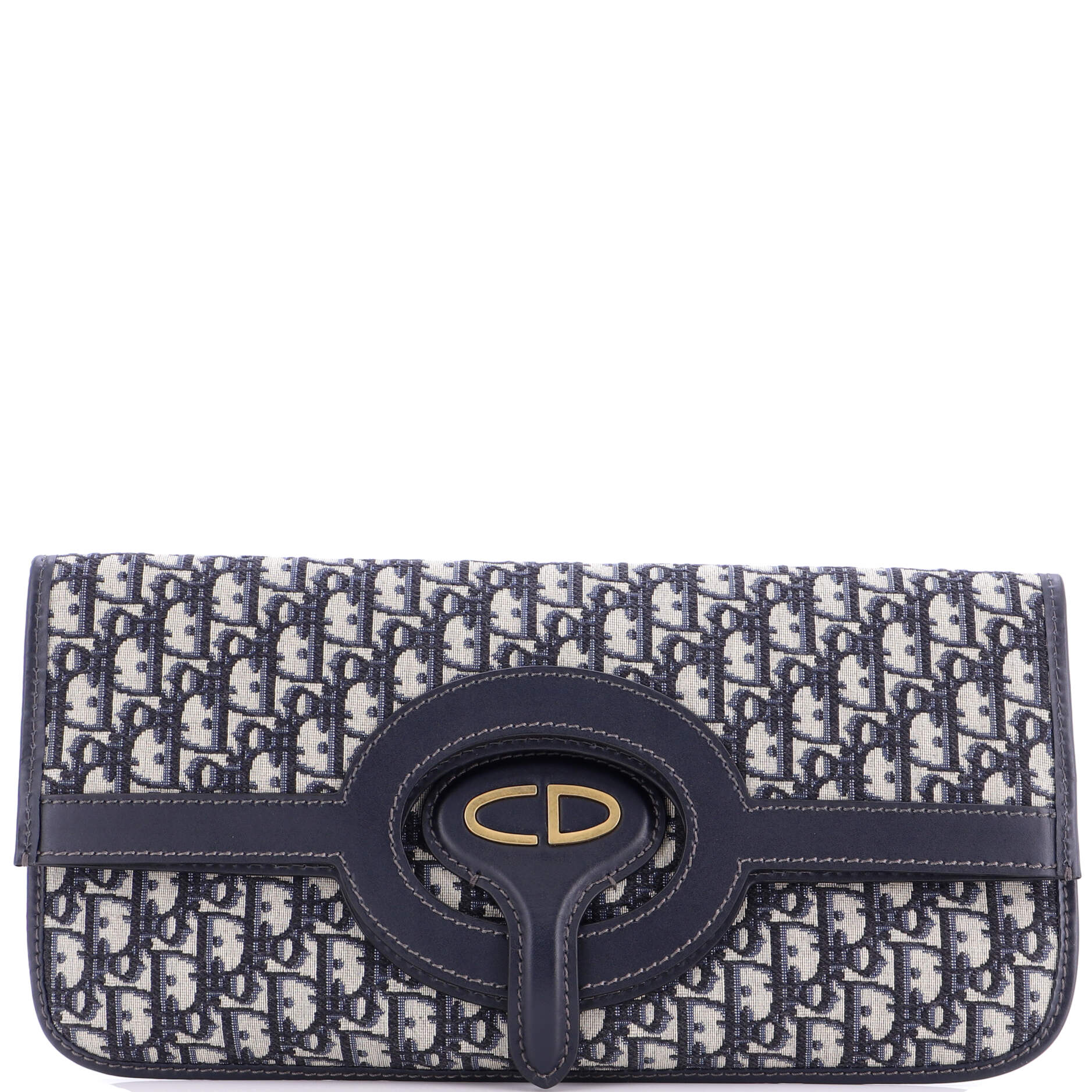 Fold Over Clutch Oblique Canvas