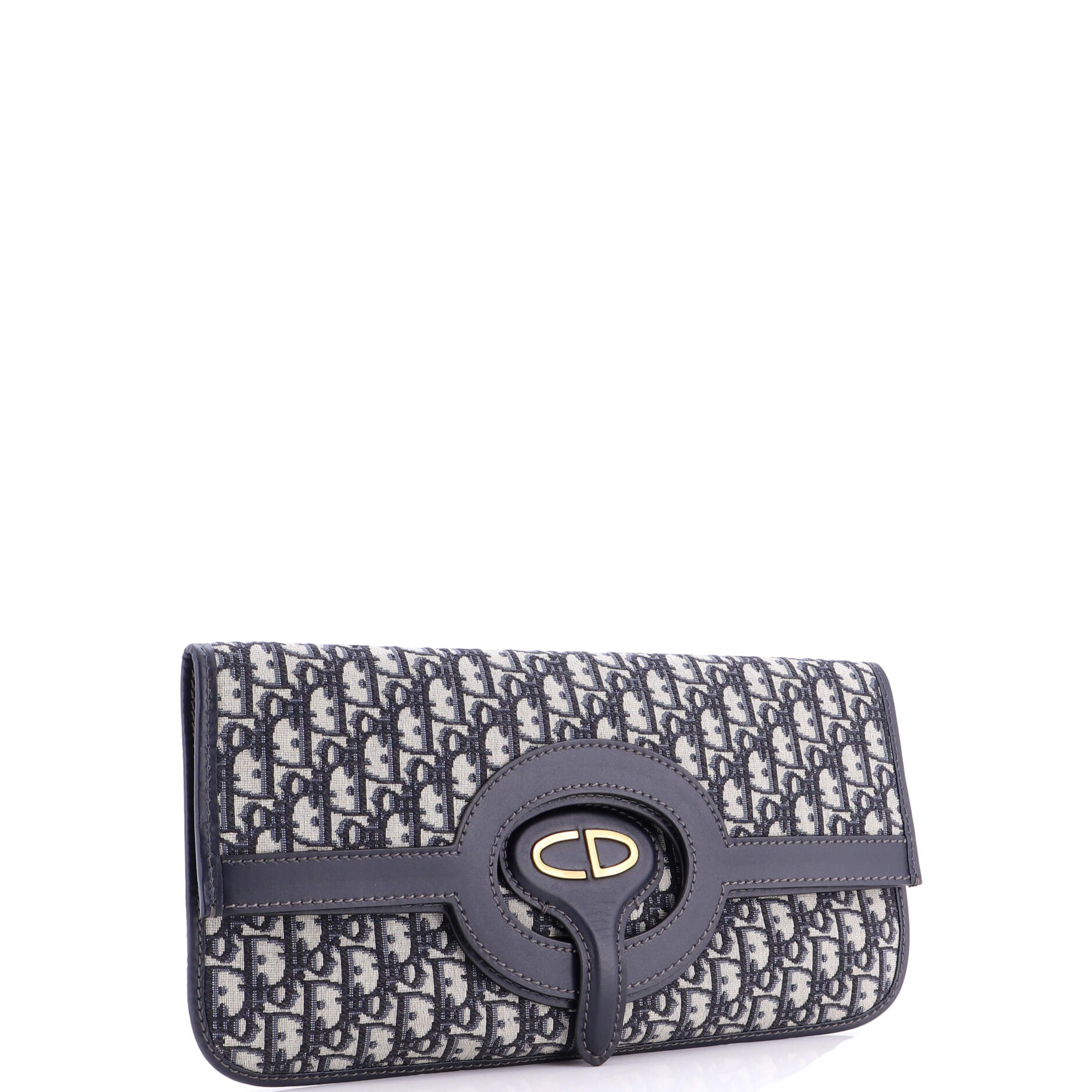 Fold Over Clutch Oblique Canvas