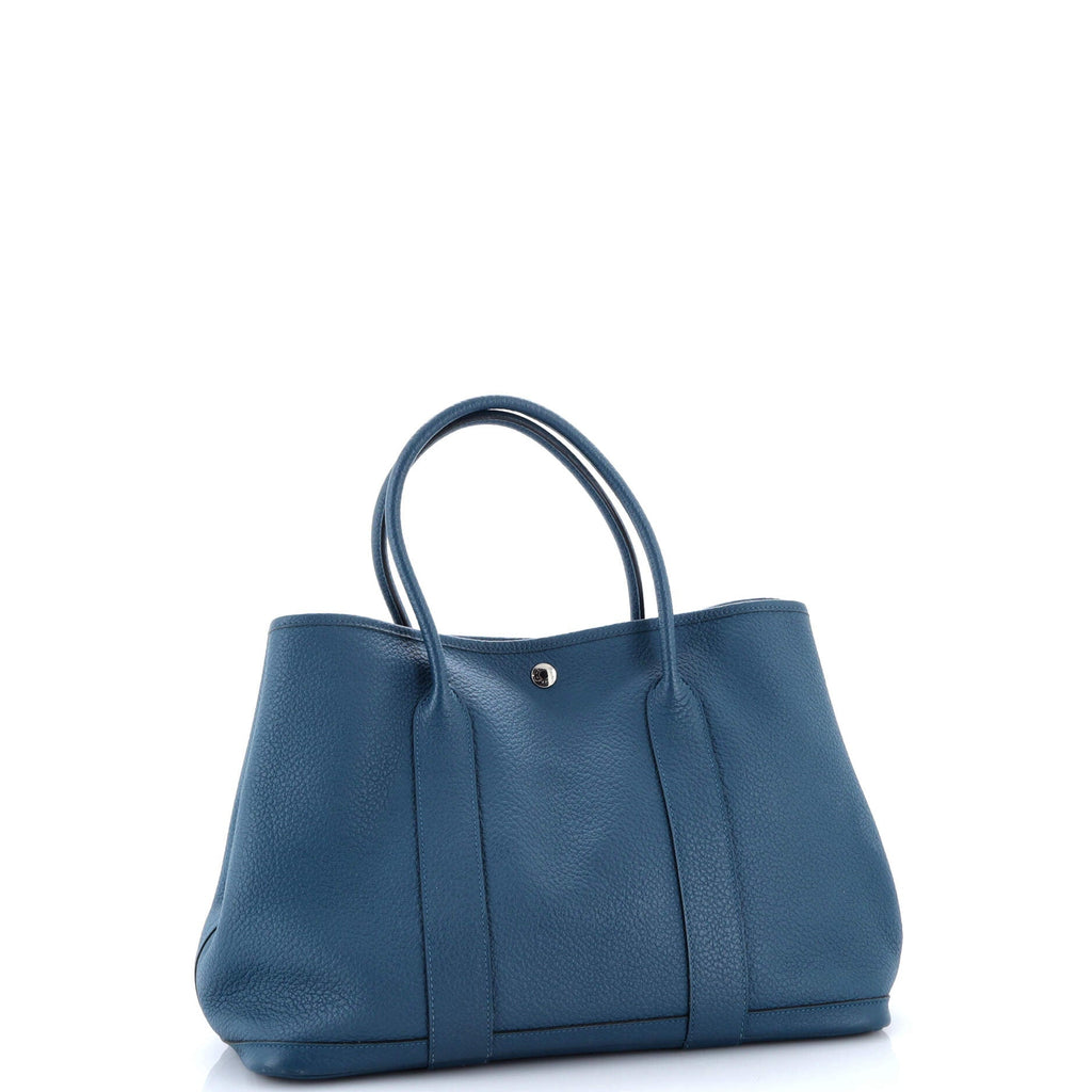 Garden Party Tote Leather with Printed Interior 36