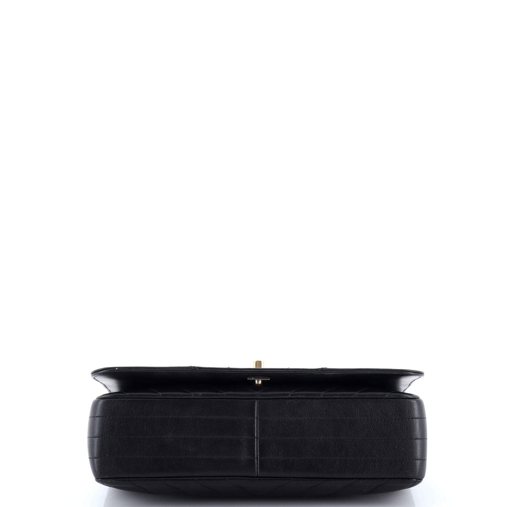Statement Flap Bag Chevron Calfskin Medium