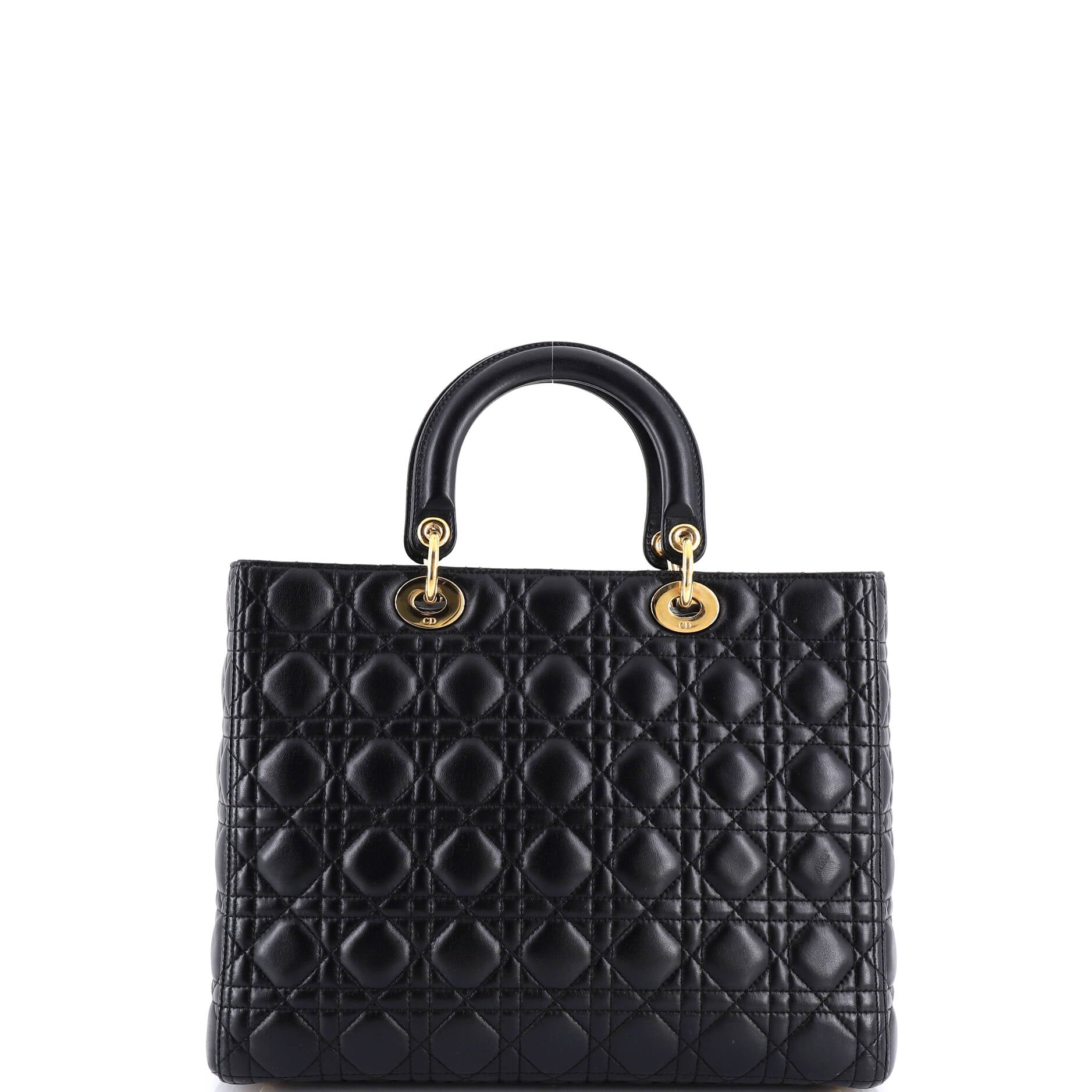 Lady Dior Bag Cannage Quilt Lambskin Large