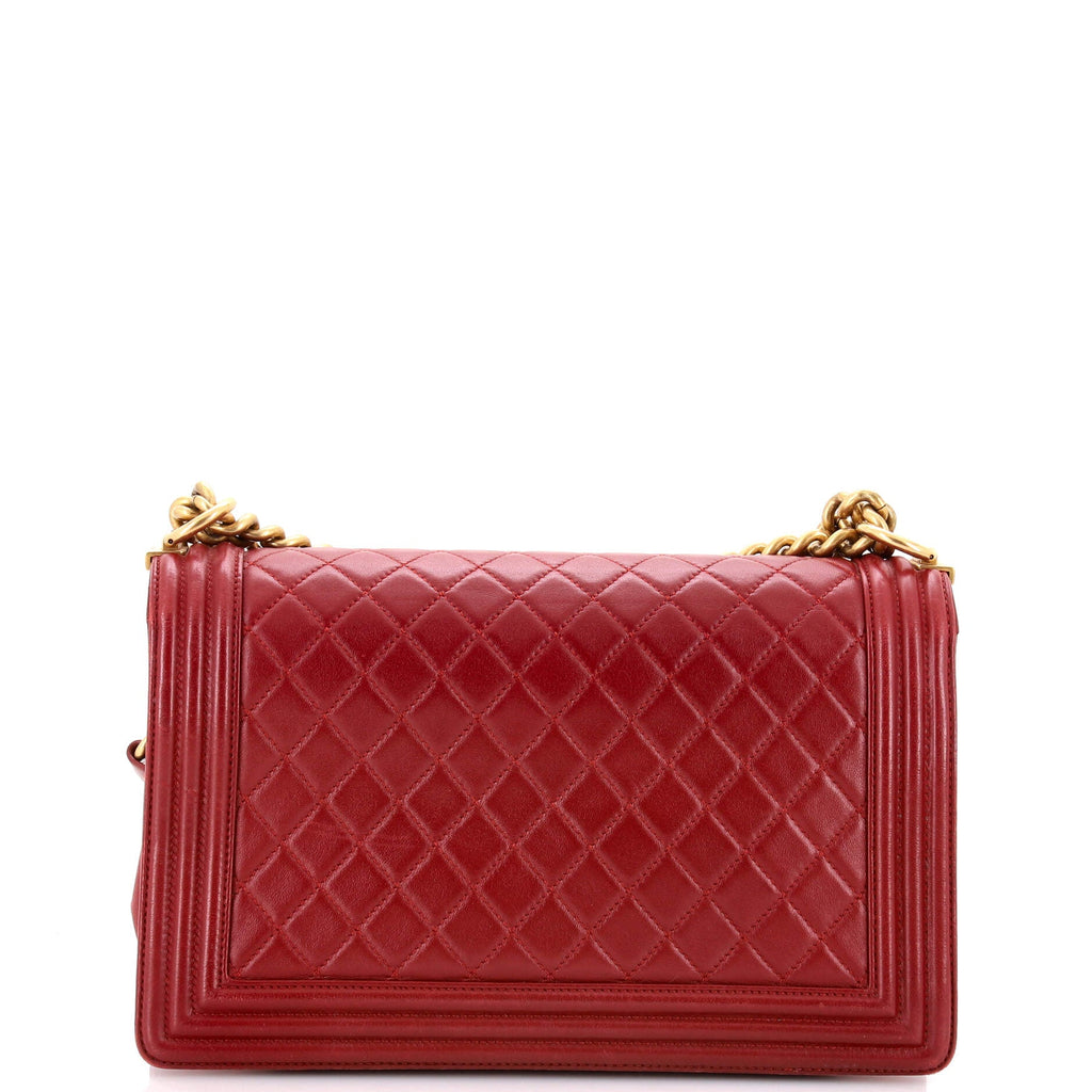 Boy Flap Bag Quilted Lambskin New Medium