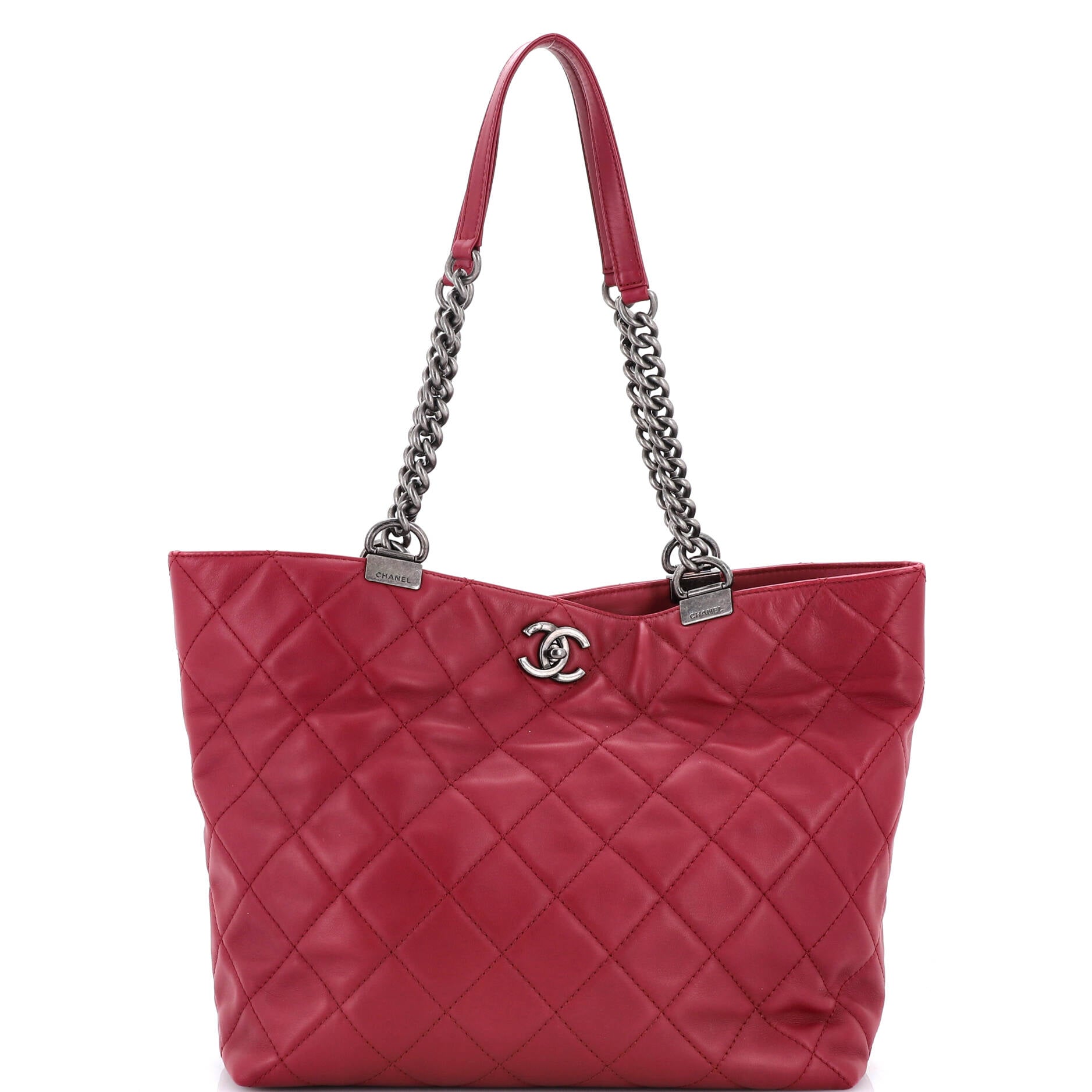 Shopping In Chains Tote Quilted Calfskin Large