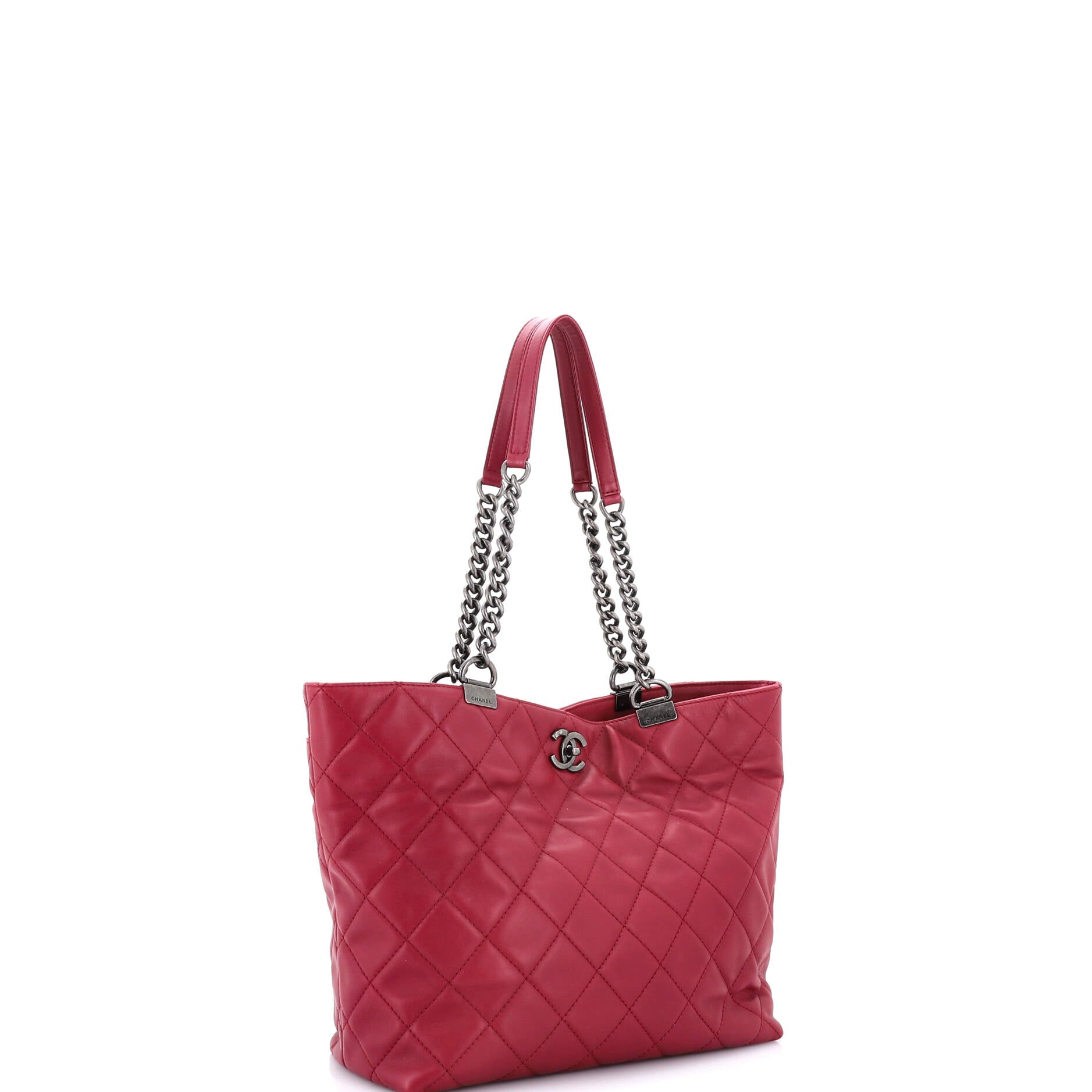 Shopping In Chains Tote Quilted Calfskin Large