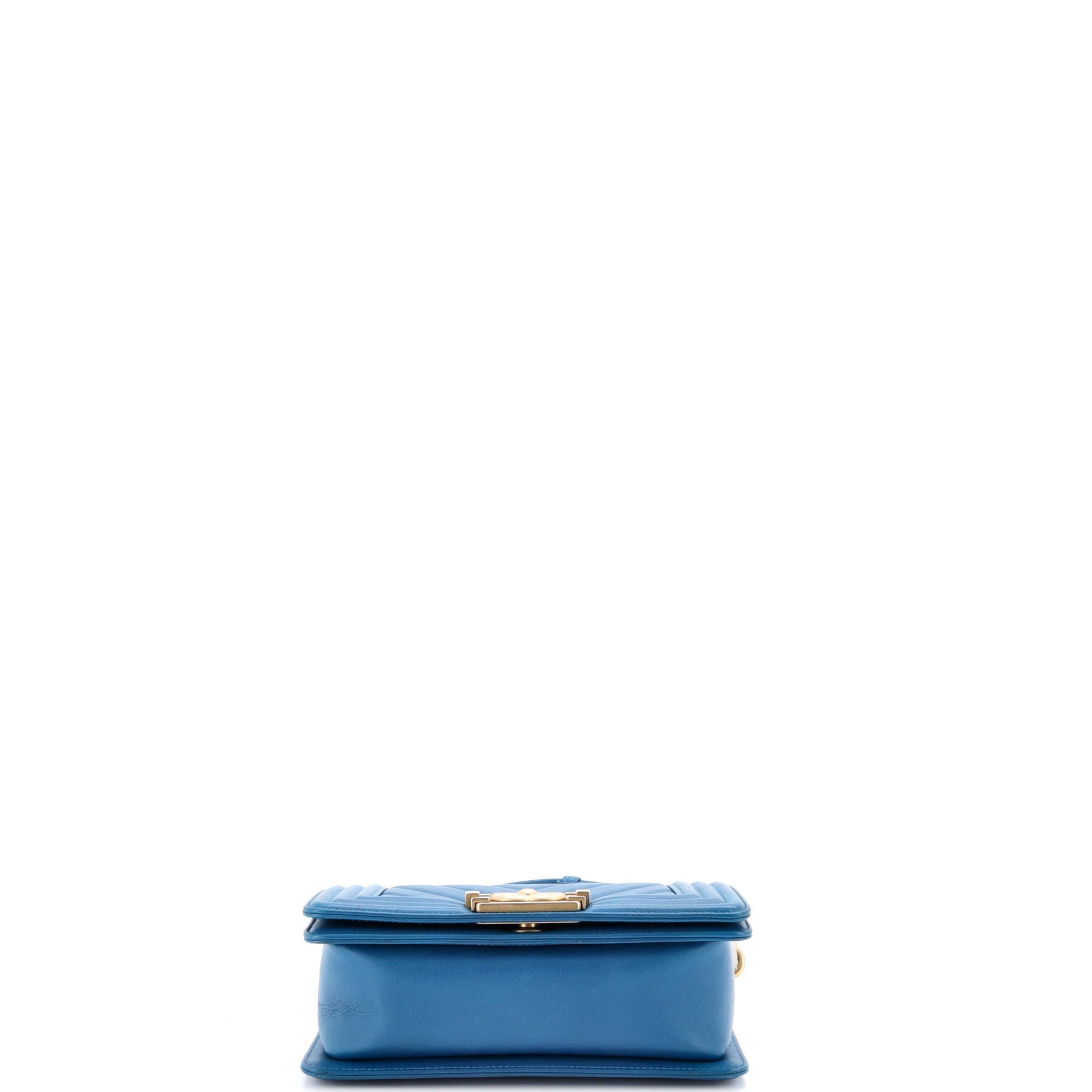 Boy Flap Bag Chevron Calfskin Small
