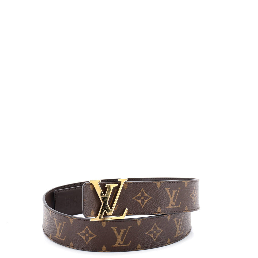 LV Initiales Reversible Belt Monogram Canvas and Leather Wide