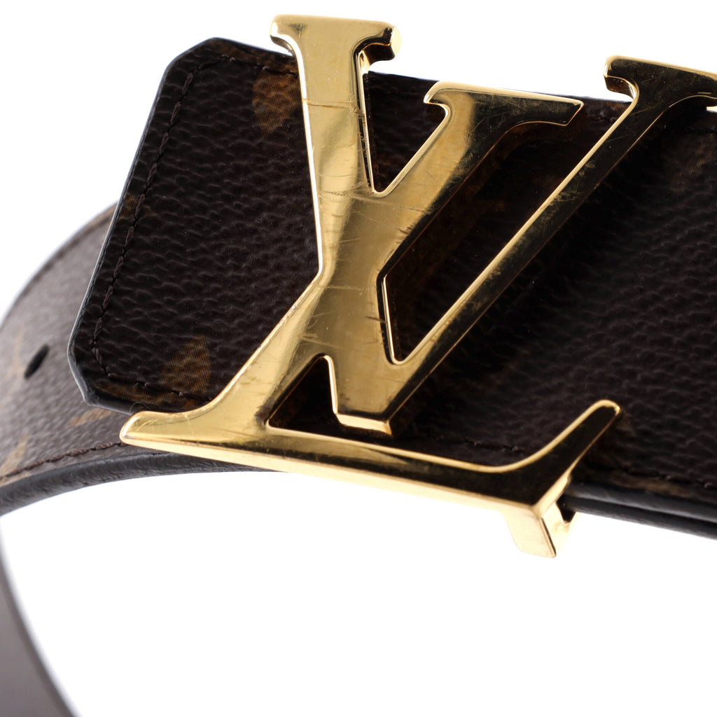 LV Initiales Reversible Belt Monogram Canvas and Leather Wide