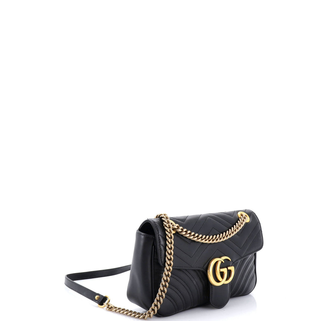 GG Marmont Flap Bag Matelasse Leather Medium
