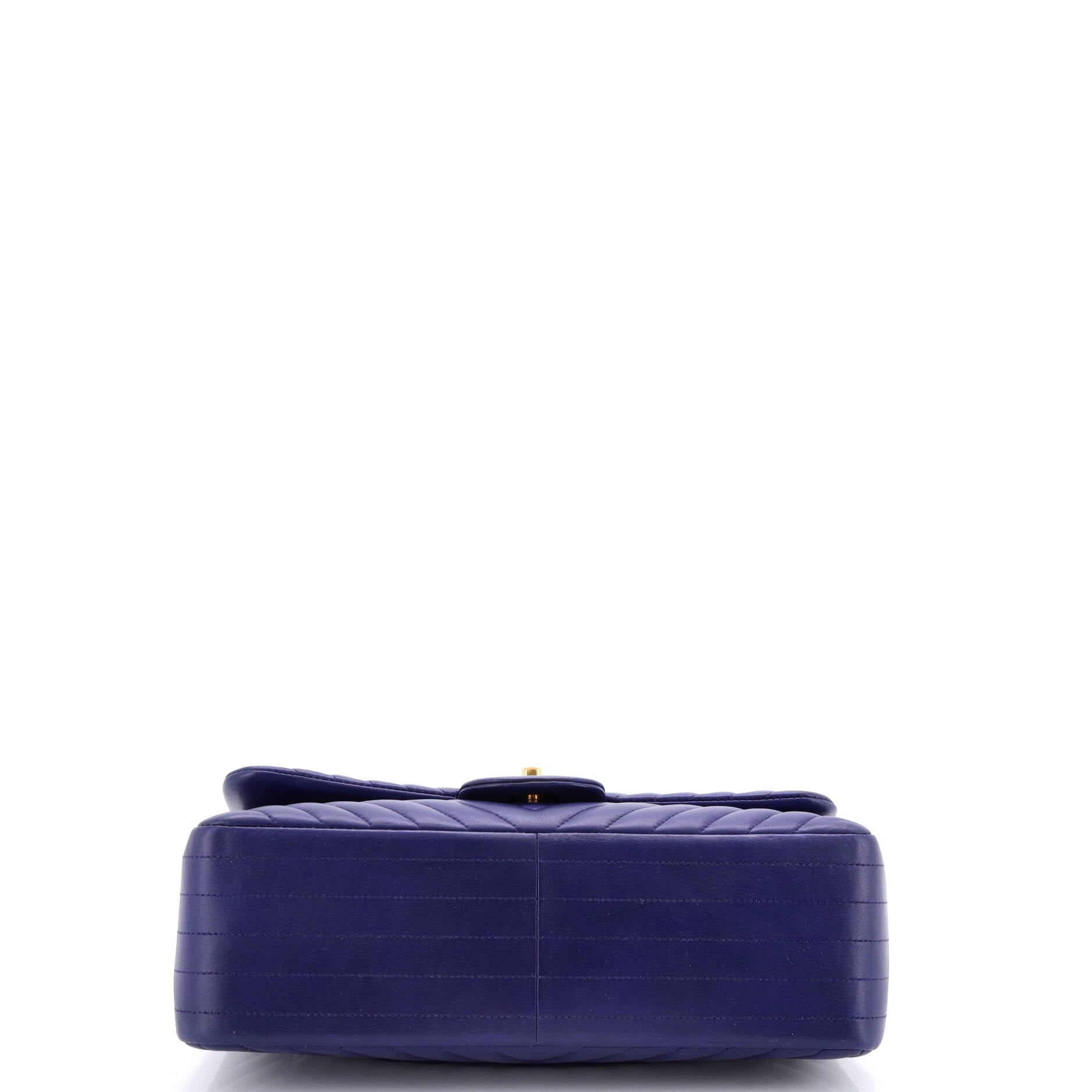 Classic Double Flap Bag Chevron Lambskin Jumbo