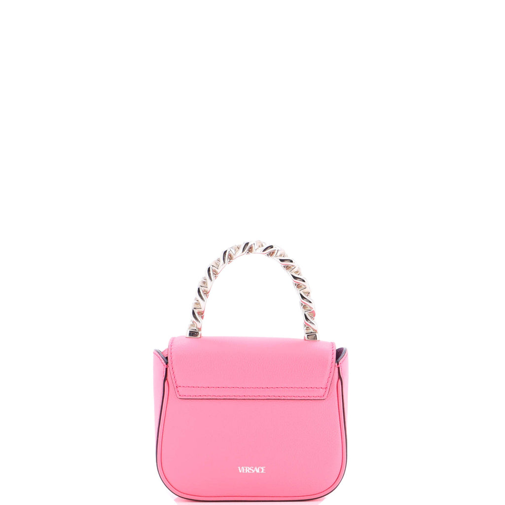 La Medusa Chain Top Handle Bag Leather Small