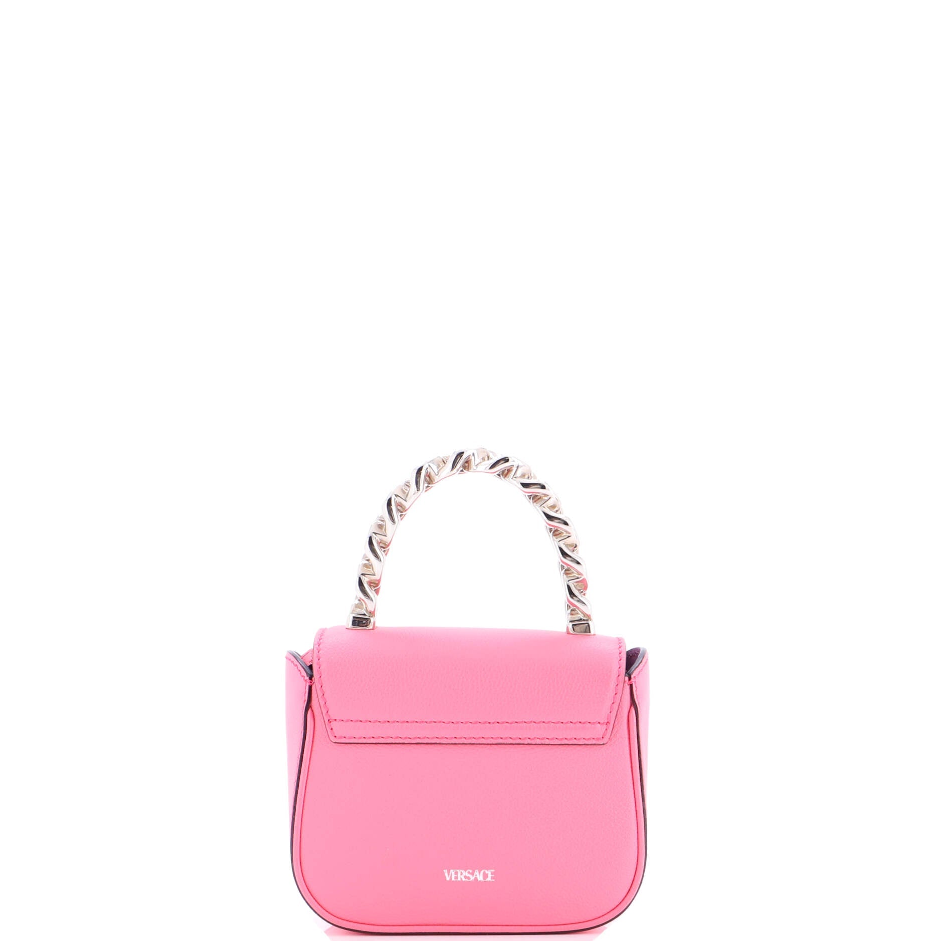 La Medusa Chain Top Handle Bag Leather Small