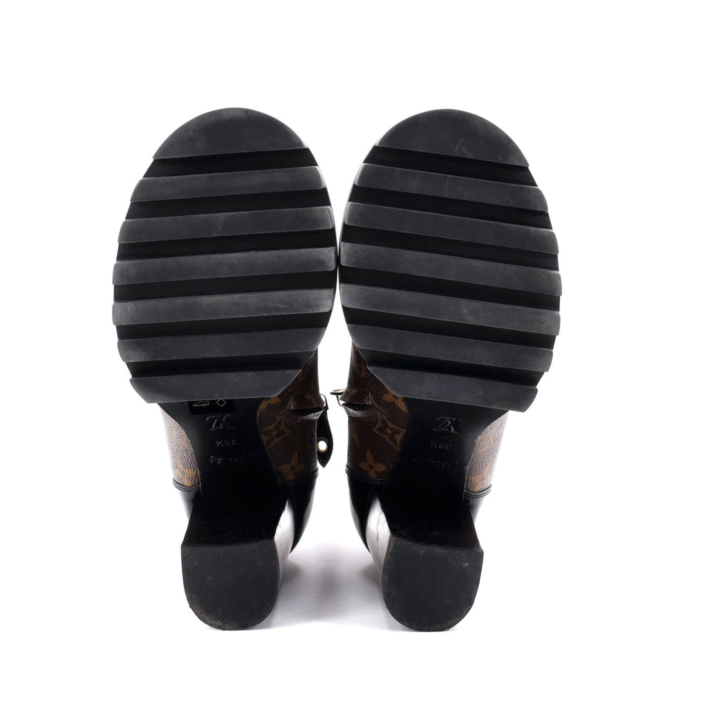 Women's Star Trail Ankle Boots Monogram Canvas with Patent