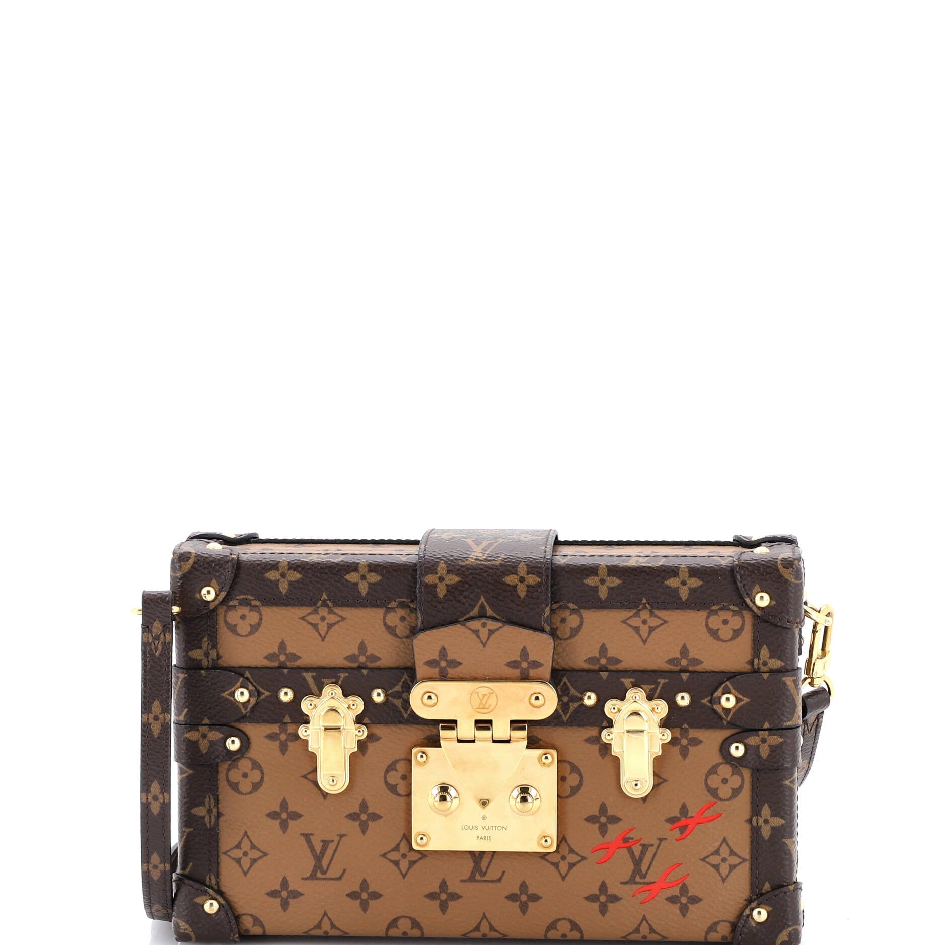 Petite Malle Handbag Reverse Monogram Canvas