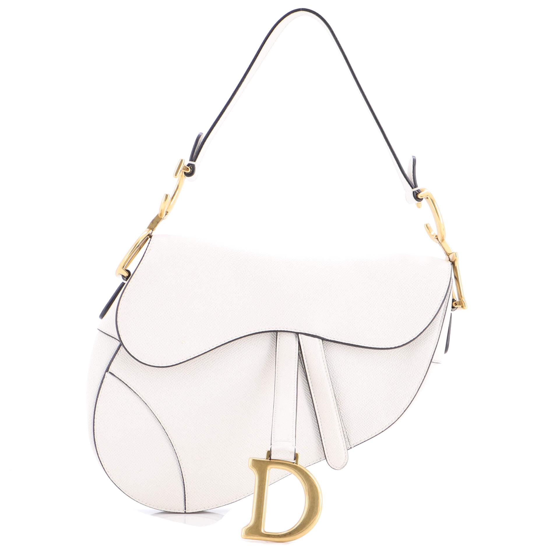 Saddle Handbag Leather Medium