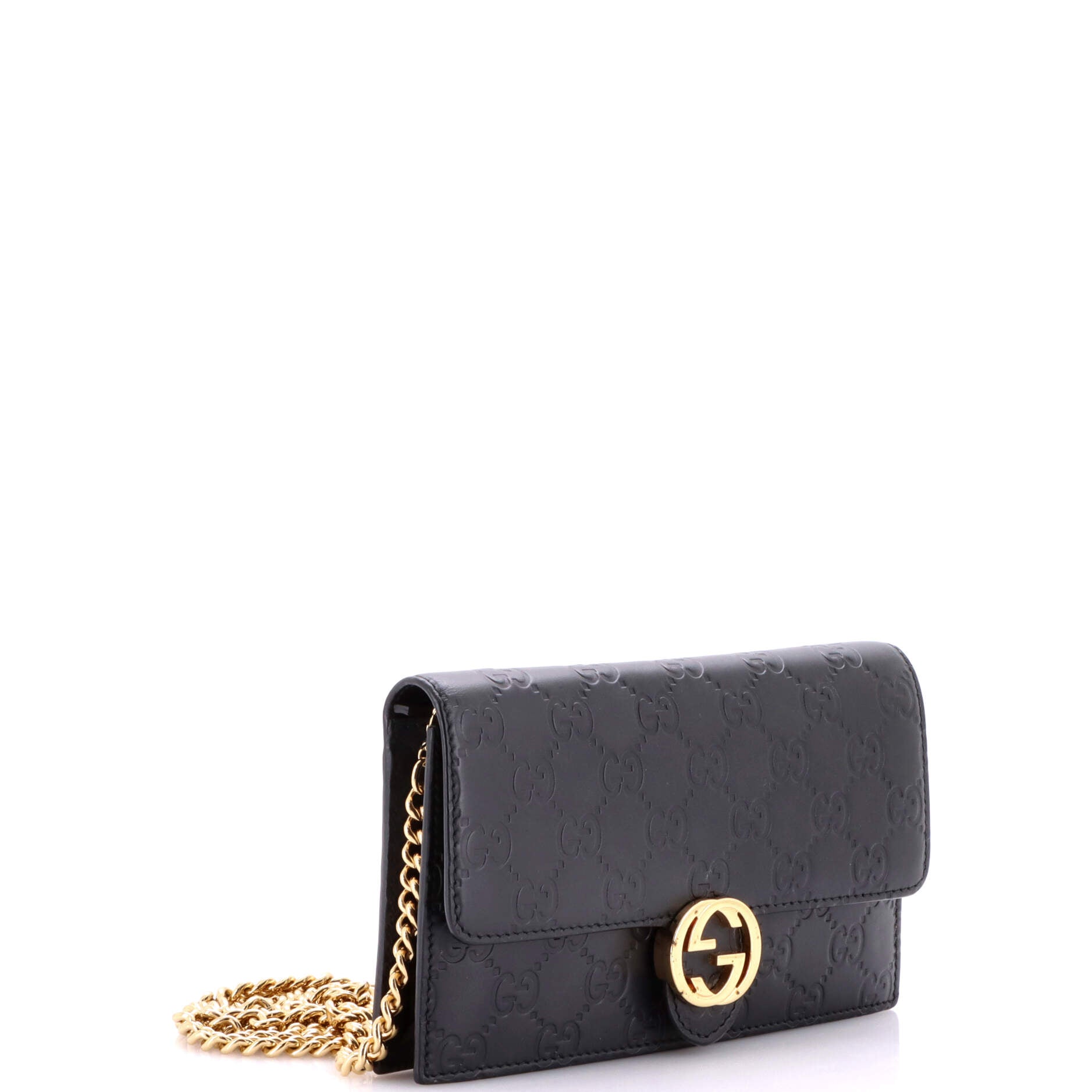Icon Wallet on Chain Guccissima Leather