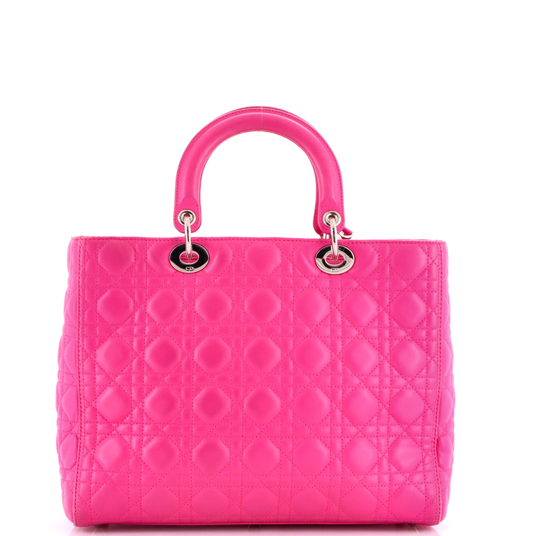 Vintage Lady Dior Bag Cannage Quilt Lambskin Large