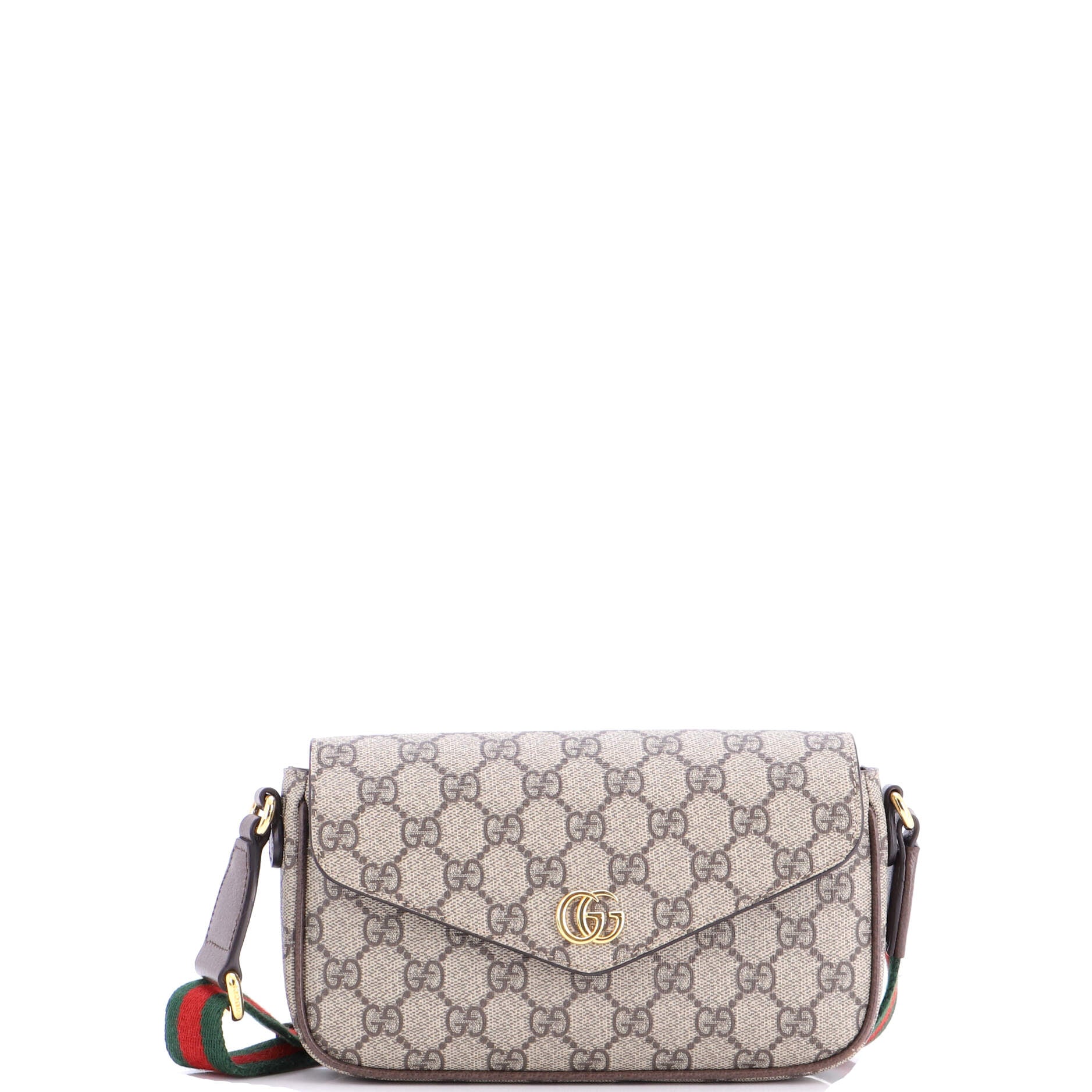 Ophidia Envelope Flap Shoulder Bag GG Coated Canvas Mini