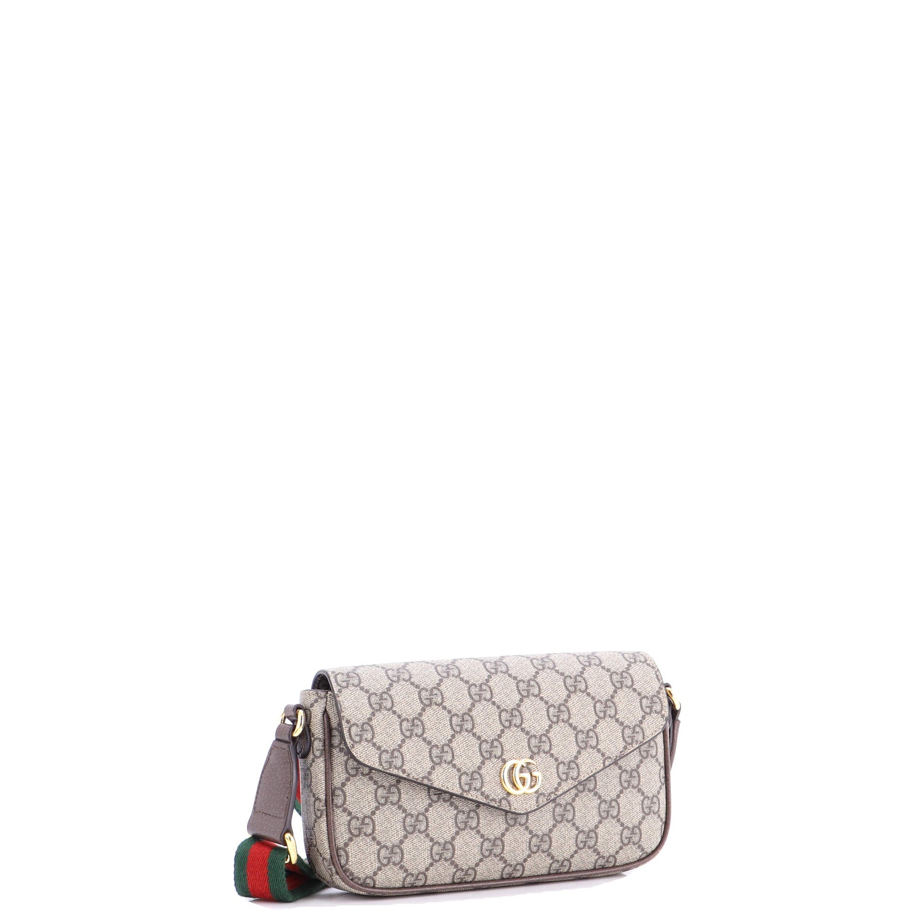 Ophidia Envelope Flap Shoulder Bag GG Coated Canvas Mini