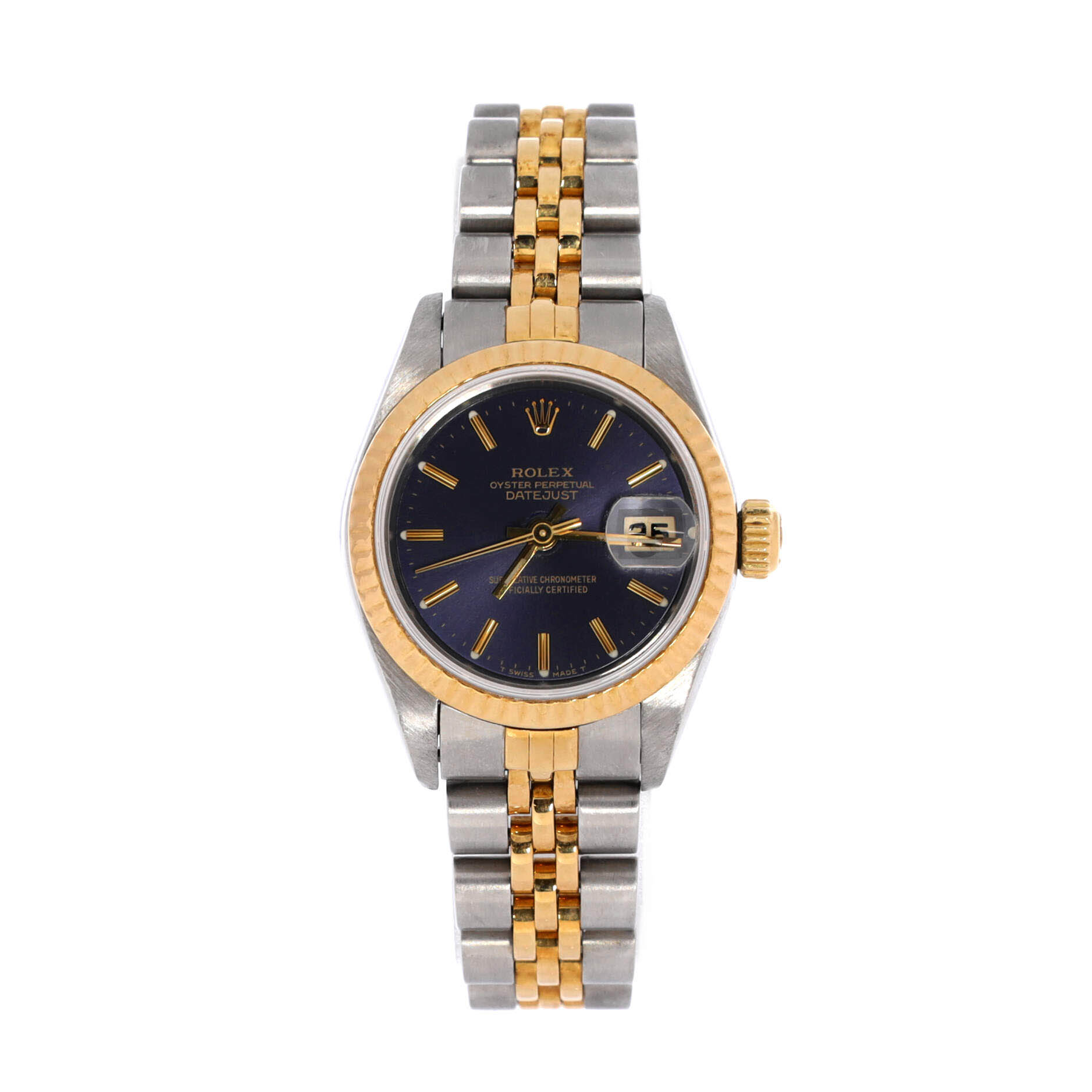 Oyster Perpetual Datejust Automatic Watch Stainless Steel and Yellow Gold 26