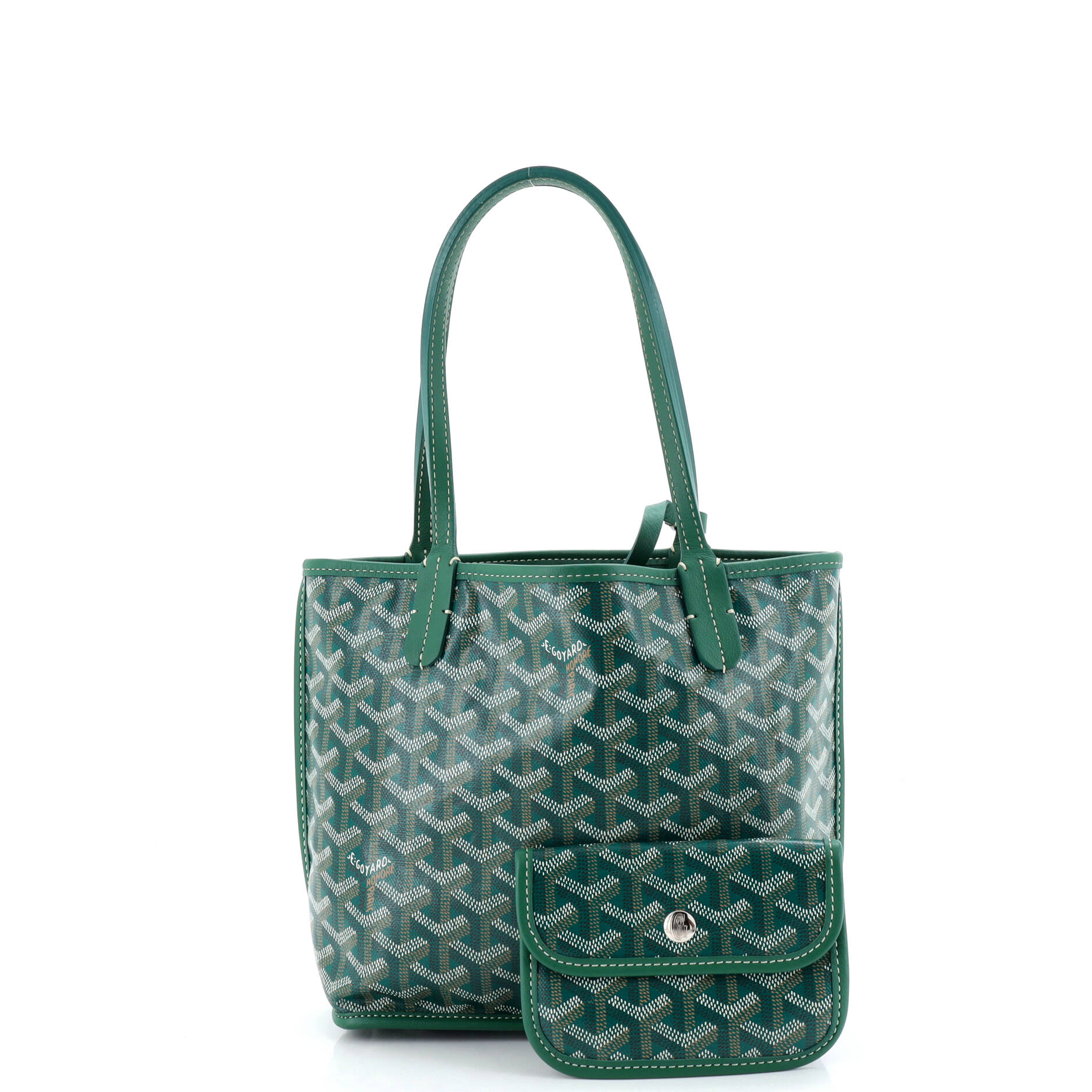 Anjou Reversible Tote Coated Canvas Mini