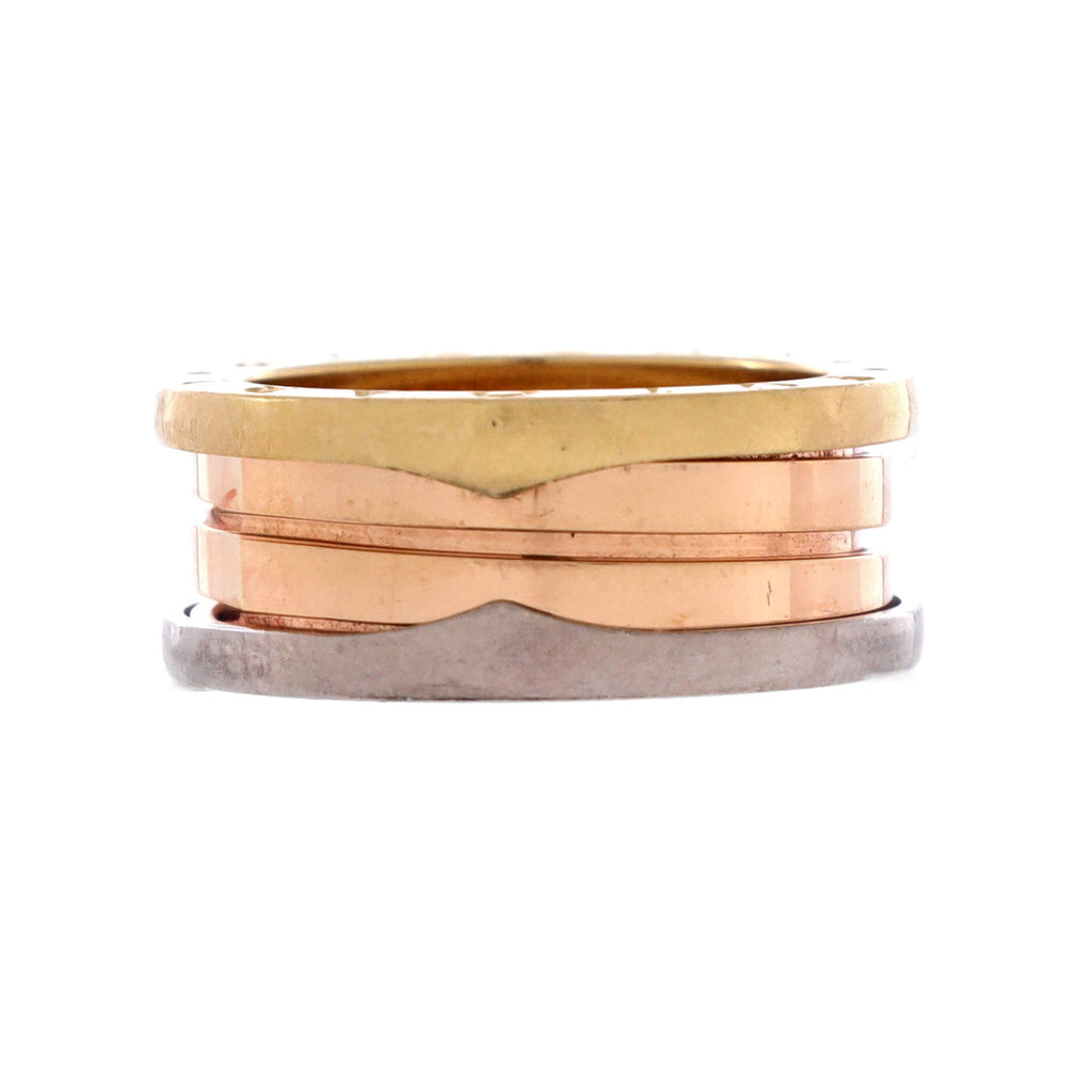 B.Zero1 Three Band Ring 18K Tricolor Gold