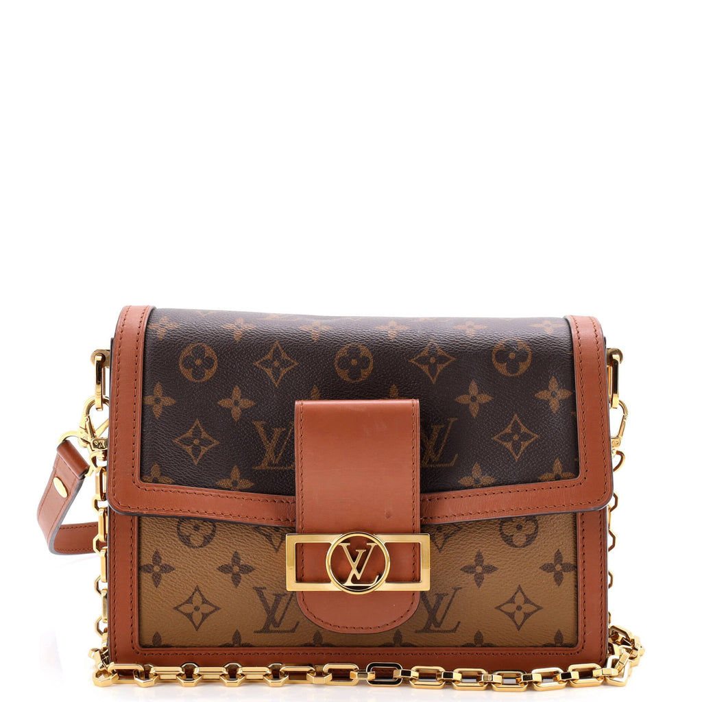 Dauphine Shoulder Bag Reverse Monogram Canvas MM