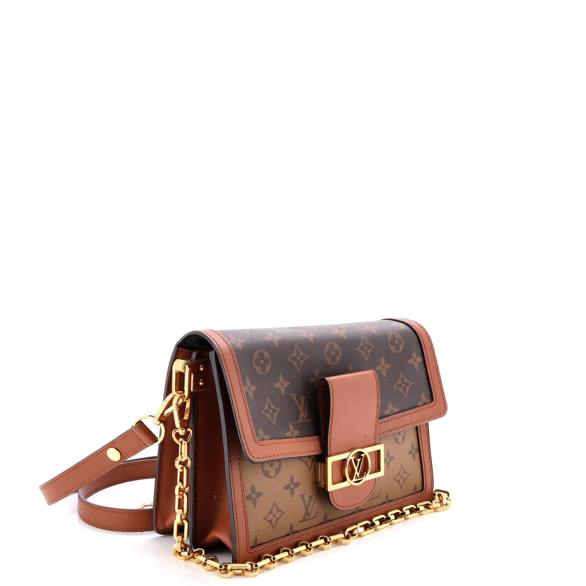 Dauphine Shoulder Bag Reverse Monogram Canvas MM