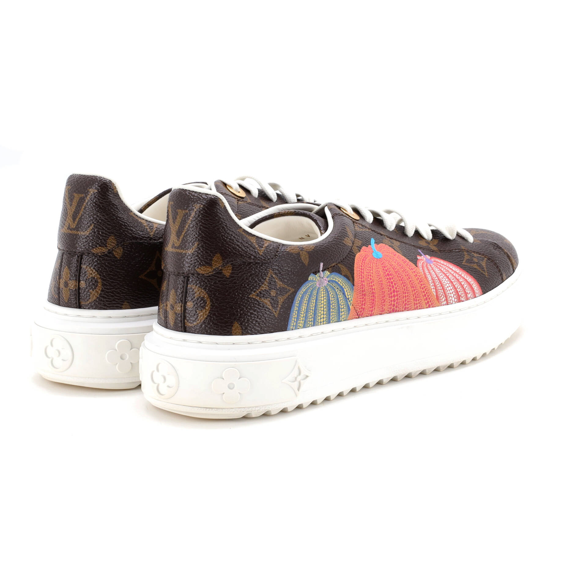 Women's Time Out Sneakers Yayoi Kusama Pumpkins Monogram Canvas