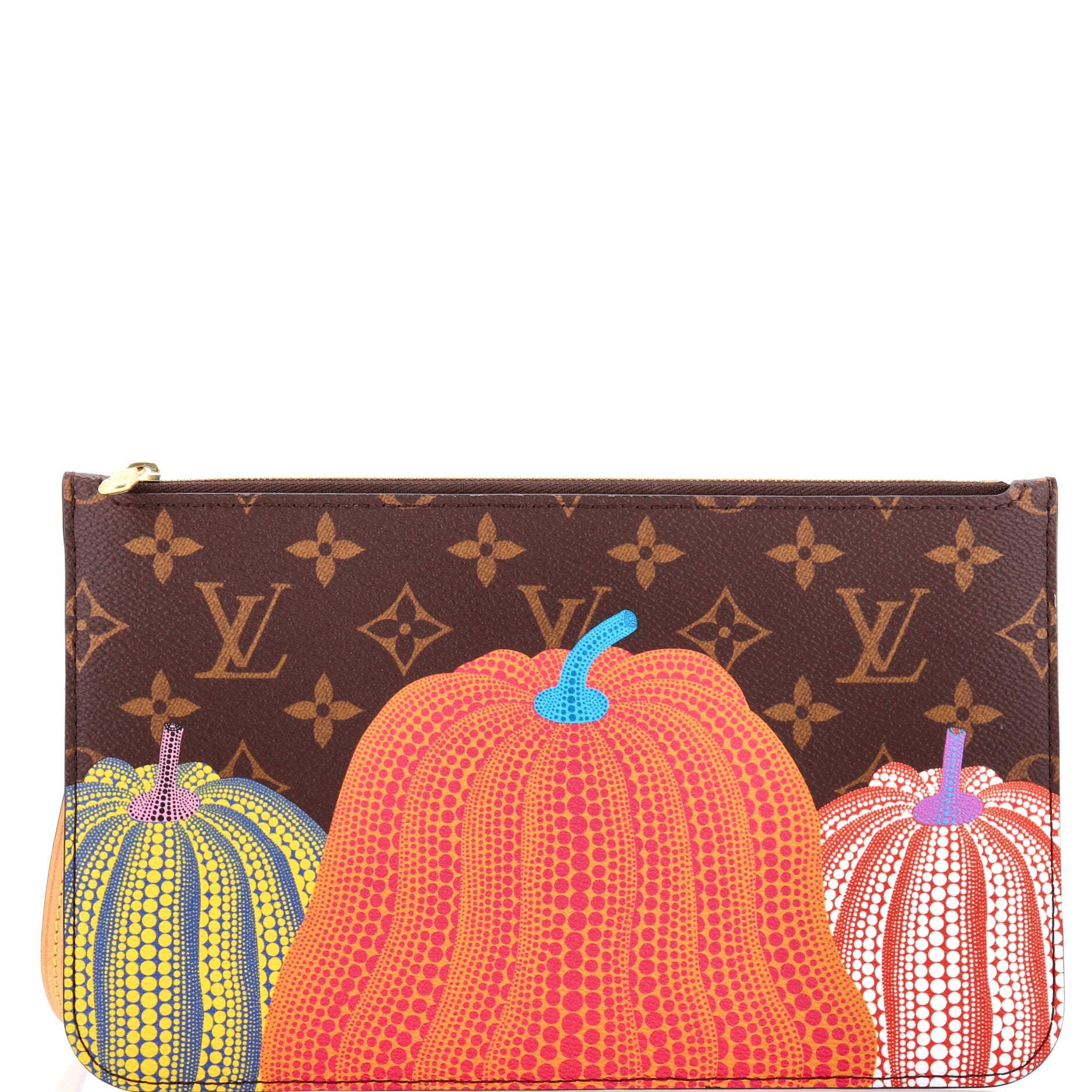 Neverfull Pochette Yayoi Kusama Pumpkins Monogram Canvas Large